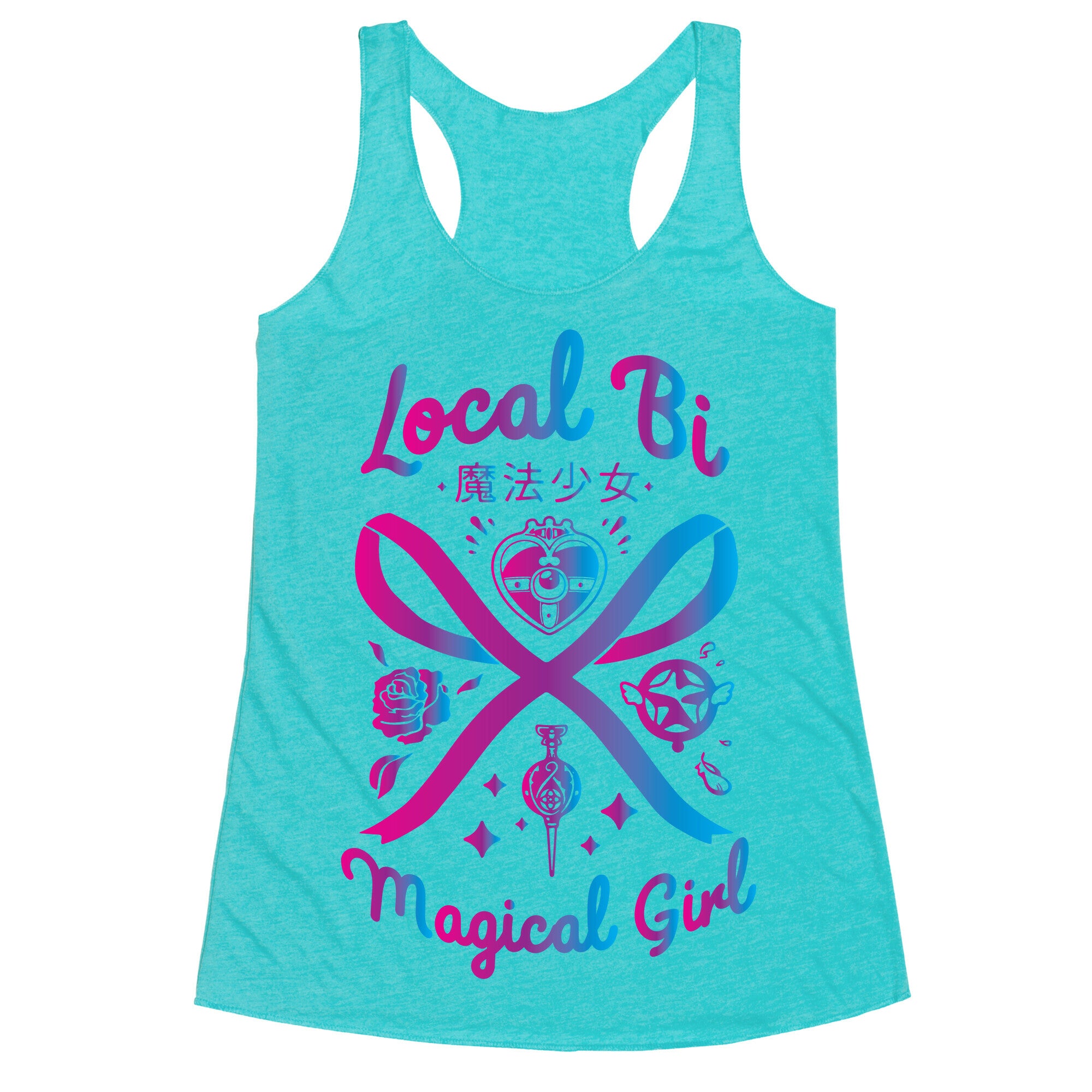 Local Bi Magical Girl Racerback Tank