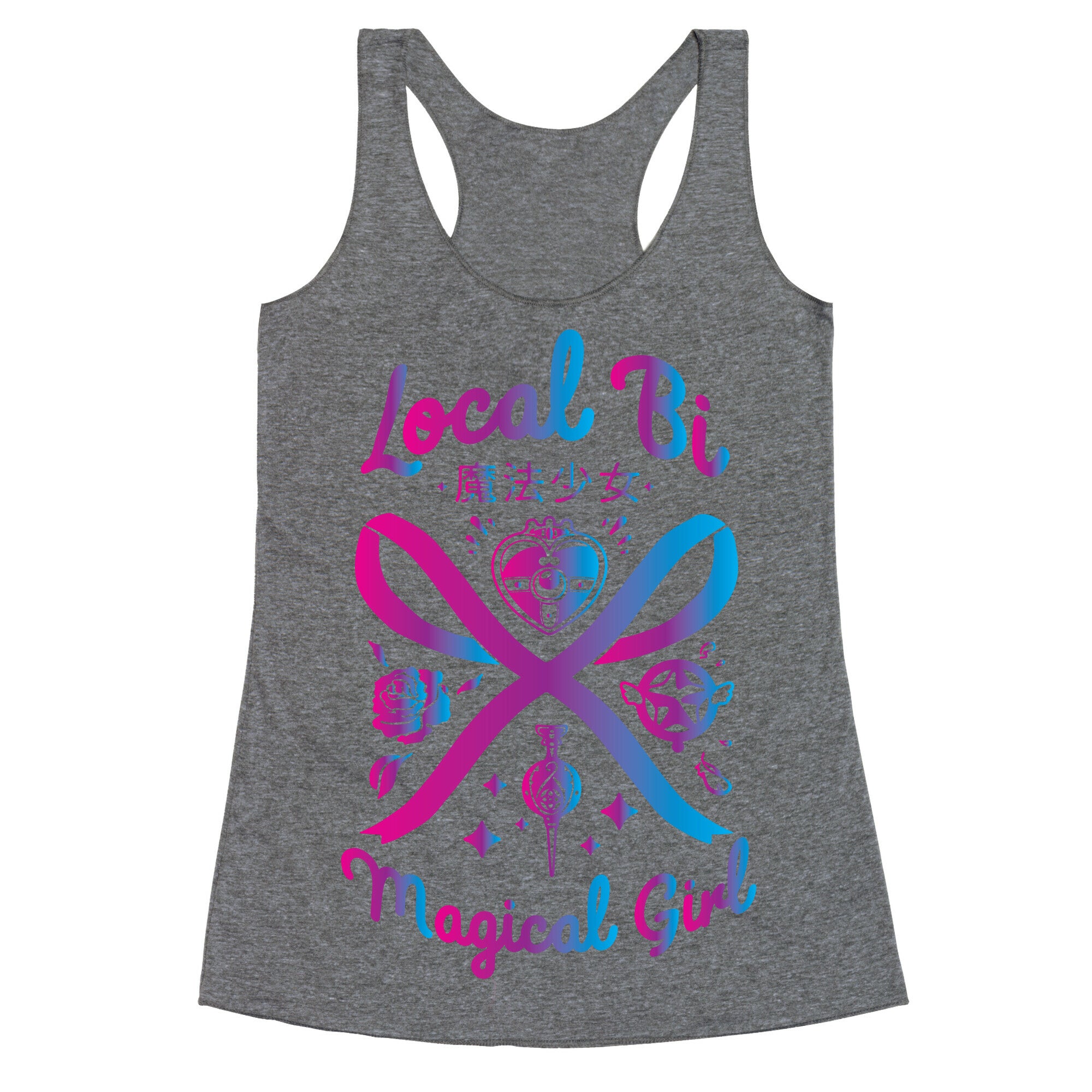 Local Bi Magical Girl Racerback Tank