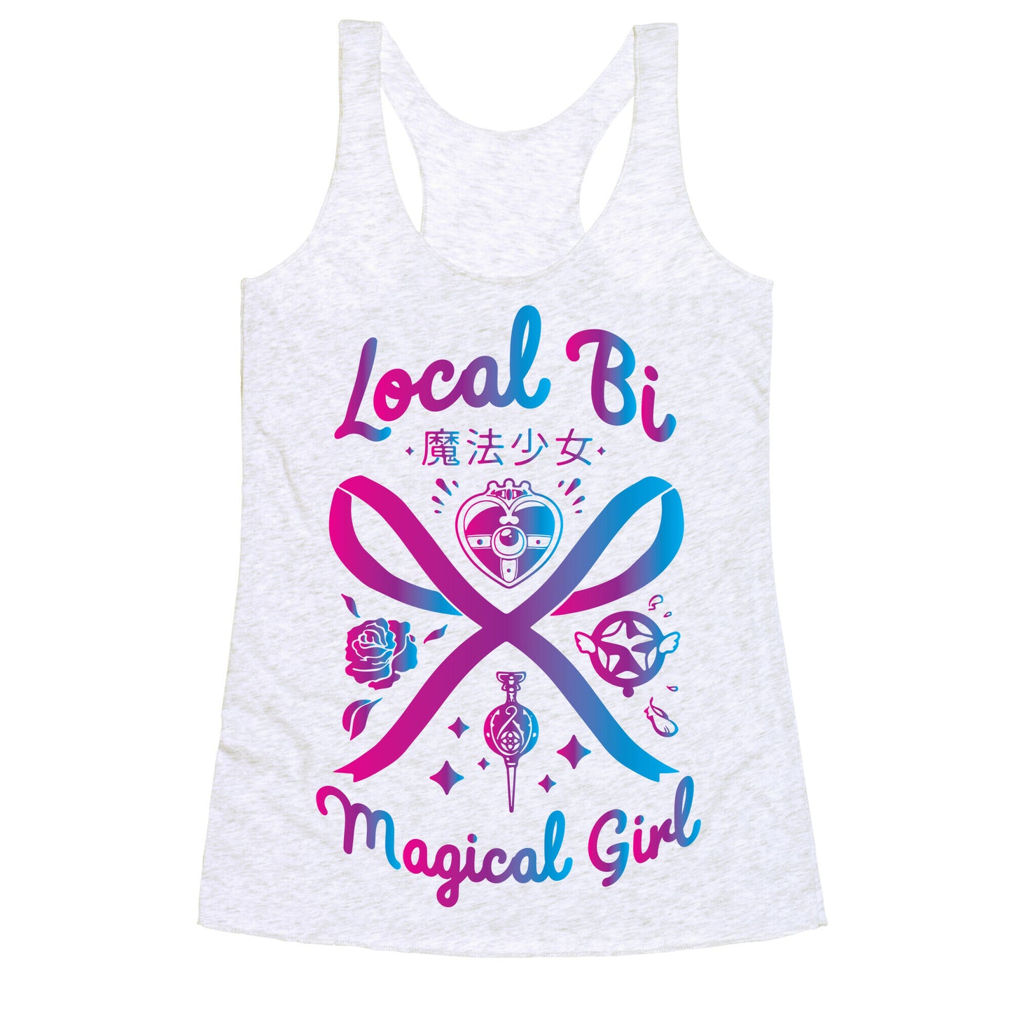 Local Bi Magical Girl Racerback Tank