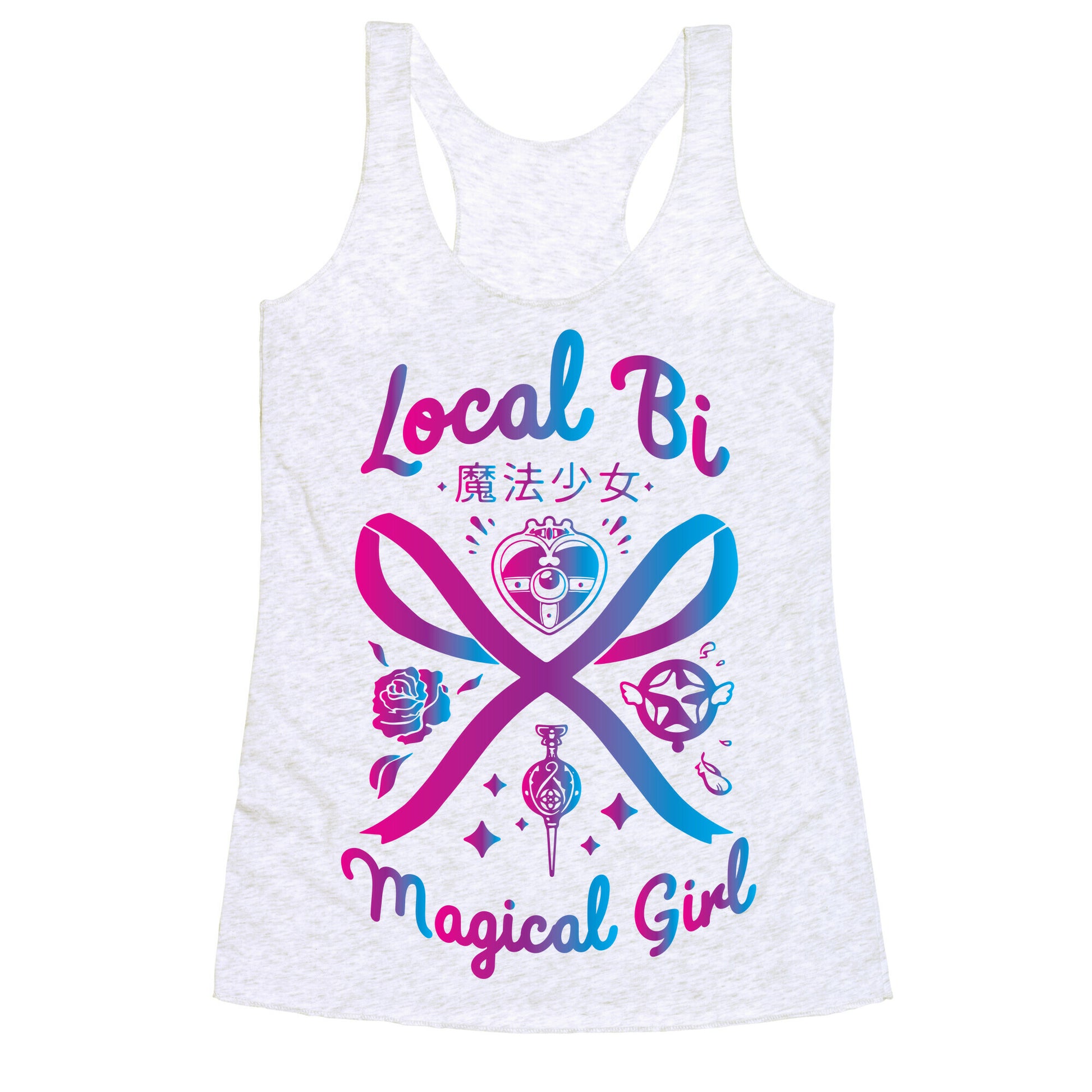 Local Bi Magical Girl Racerback Tank