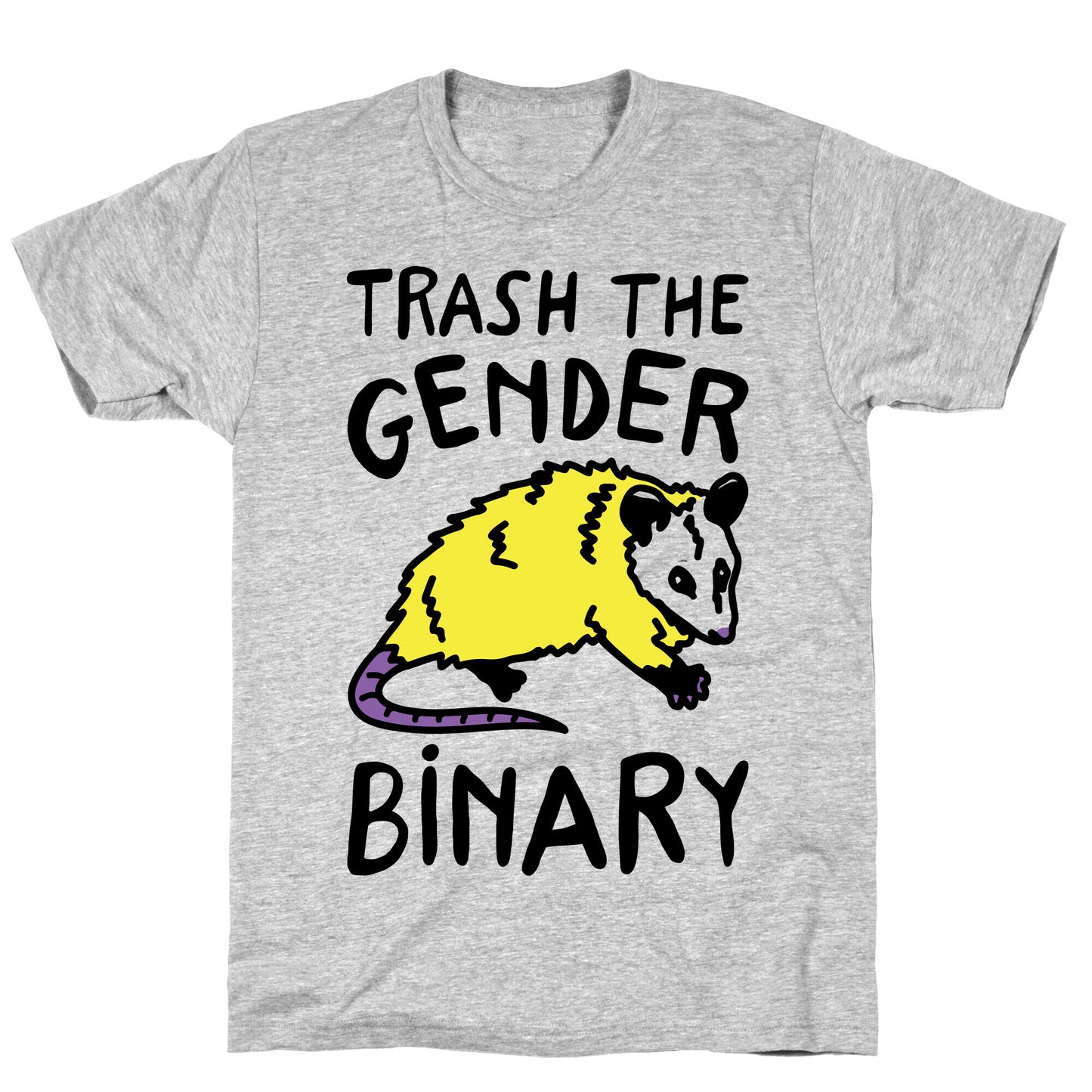 Trash The Gender Binary Possum T-Shirt