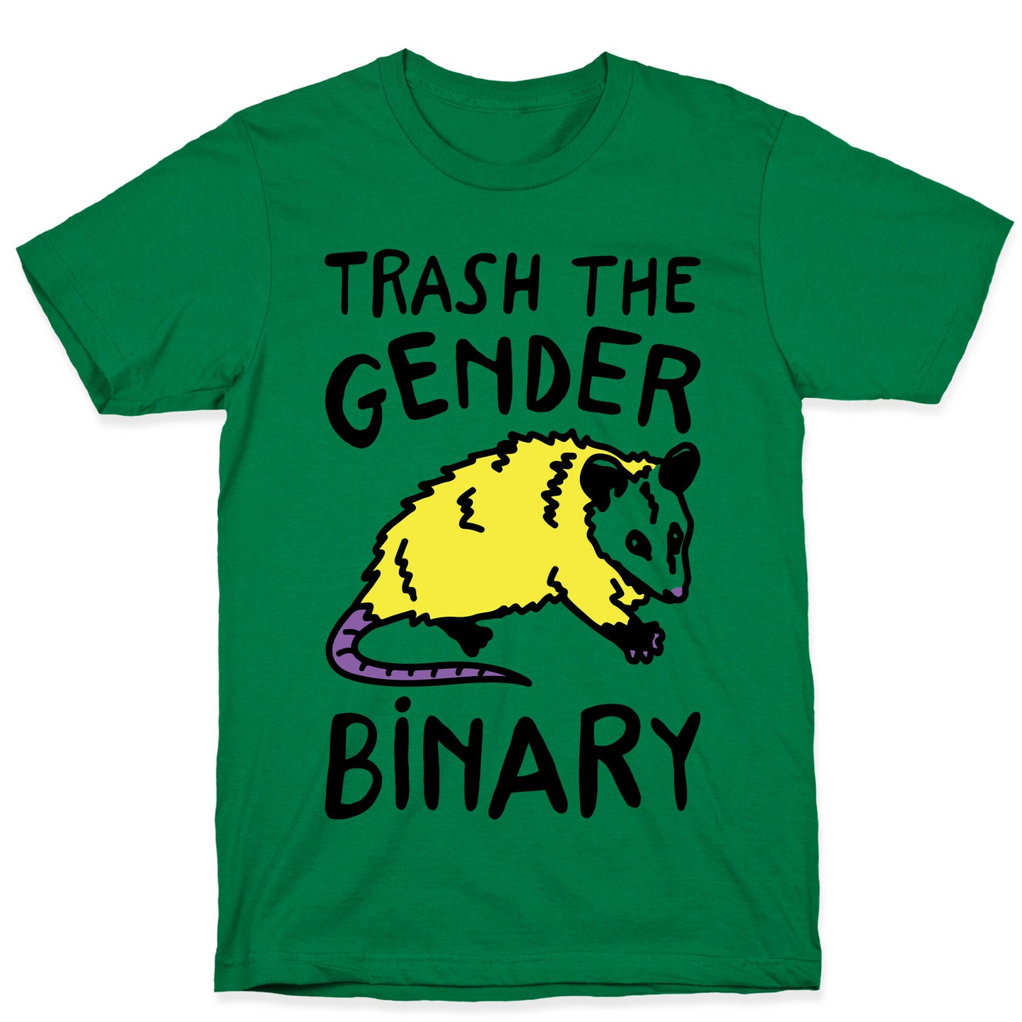 Trash The Gender Binary Possum T-Shirt