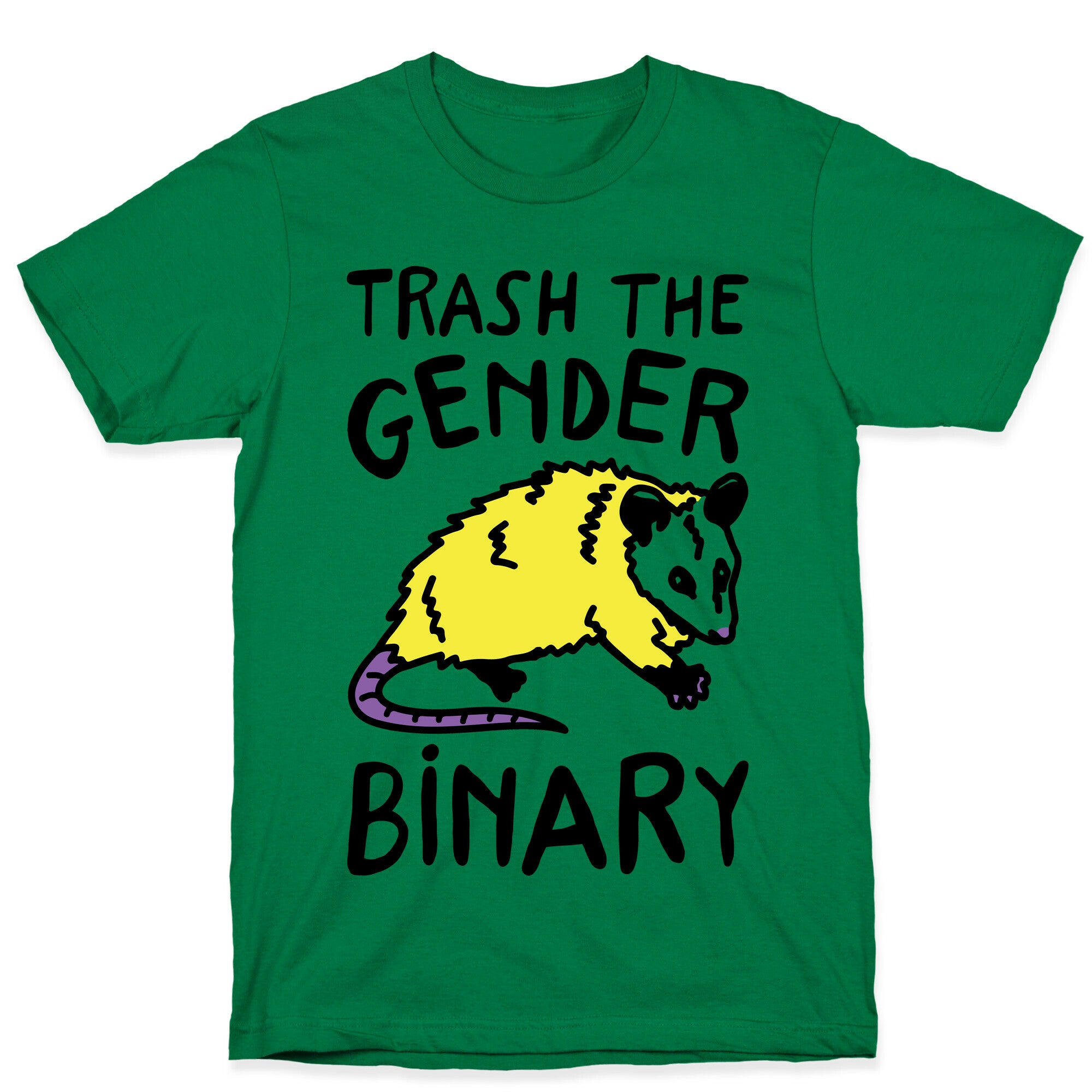 Trash The Gender Binary Possum T-Shirt
