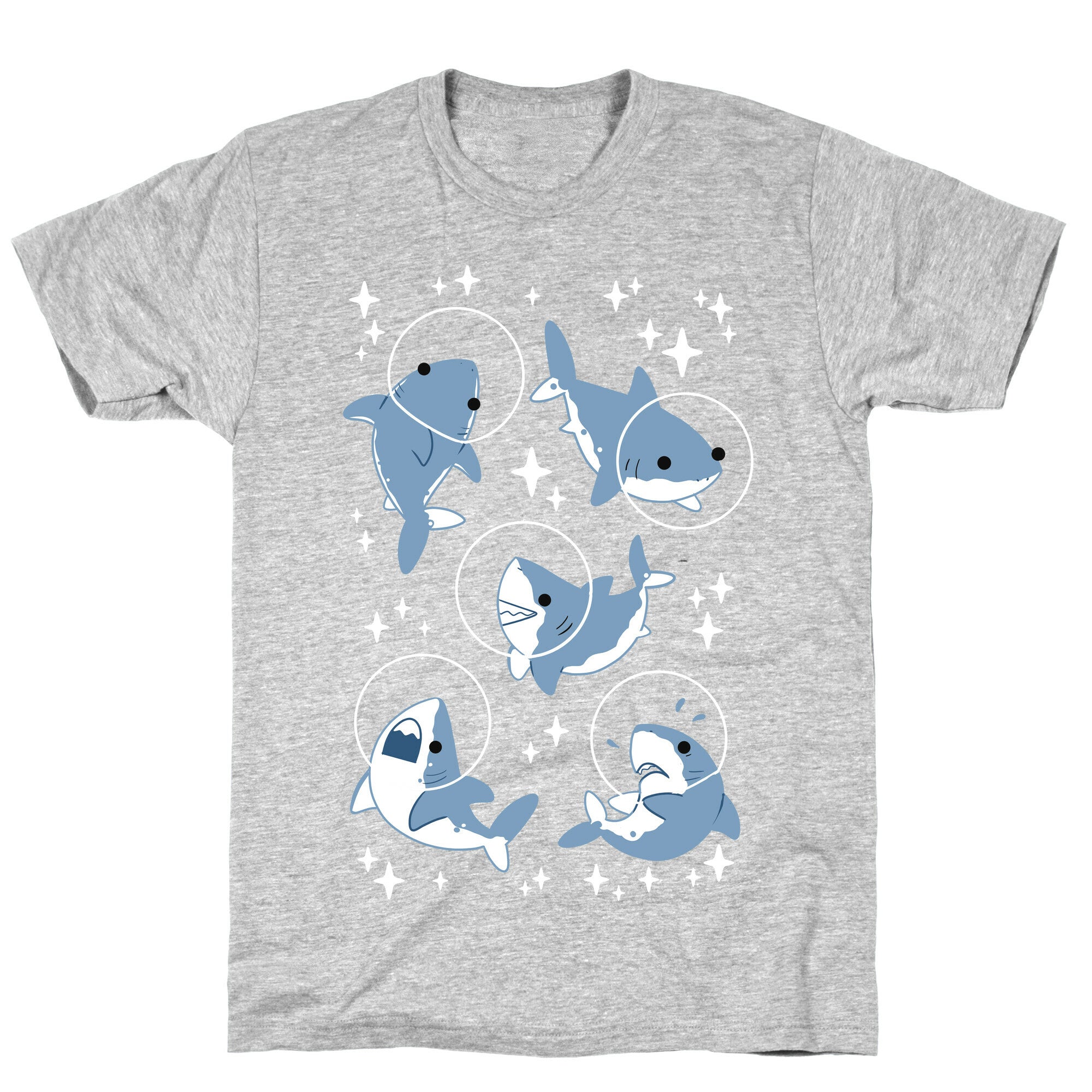 Space Shark Pattern T-Shirt