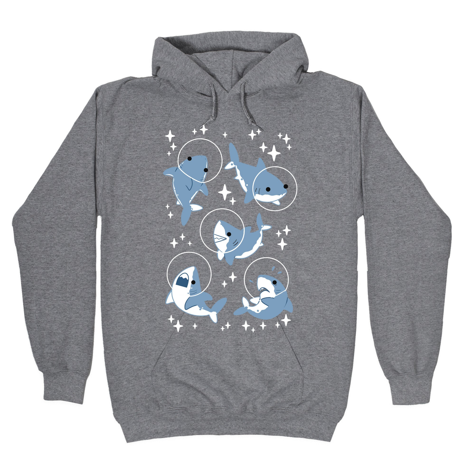 Space Shark Pattern Hoodie