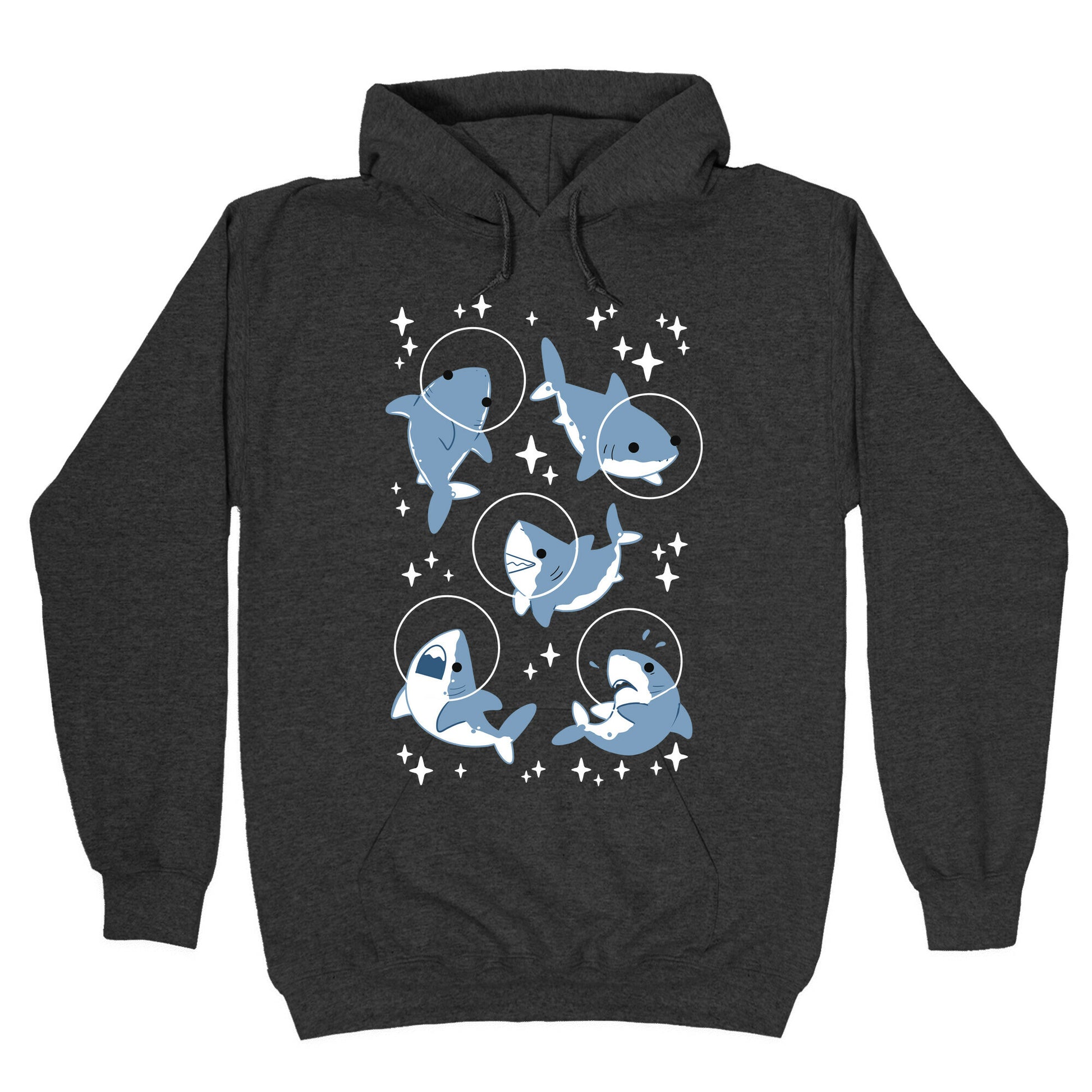 Space Shark Pattern Hoodie