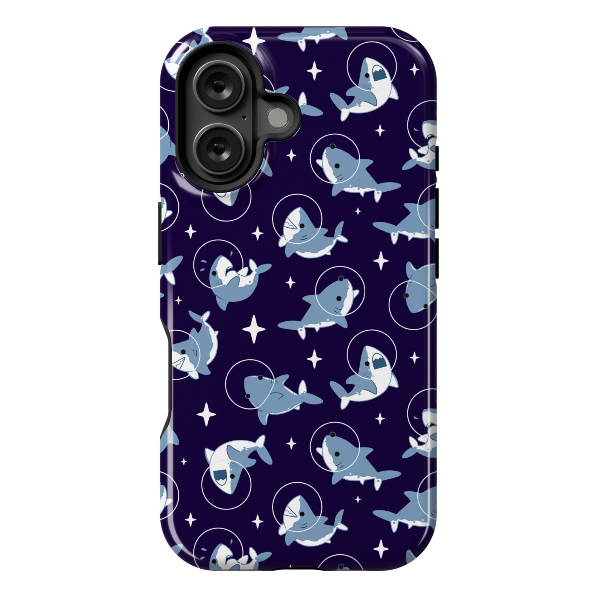Space Shark Pattern Phone Case
