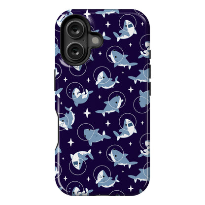 Space Shark Pattern Phone Case