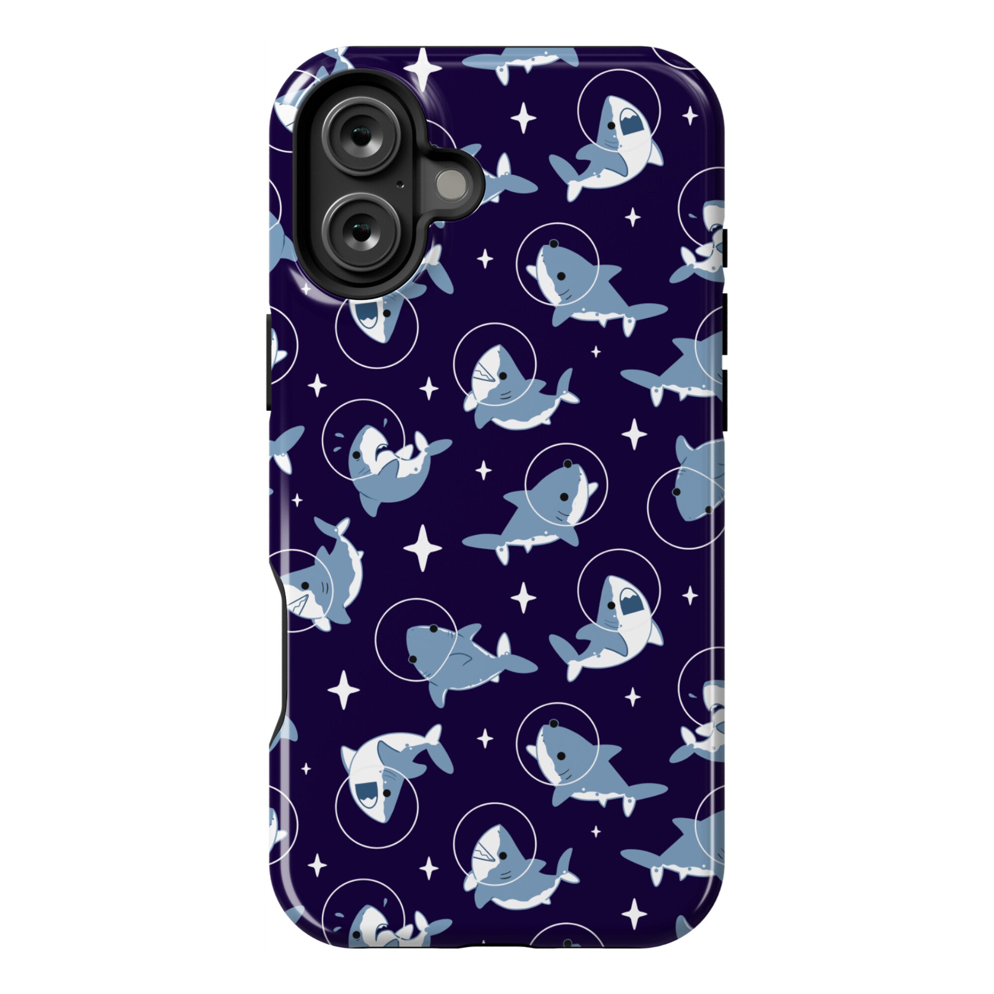 Space Shark Pattern Phone Case