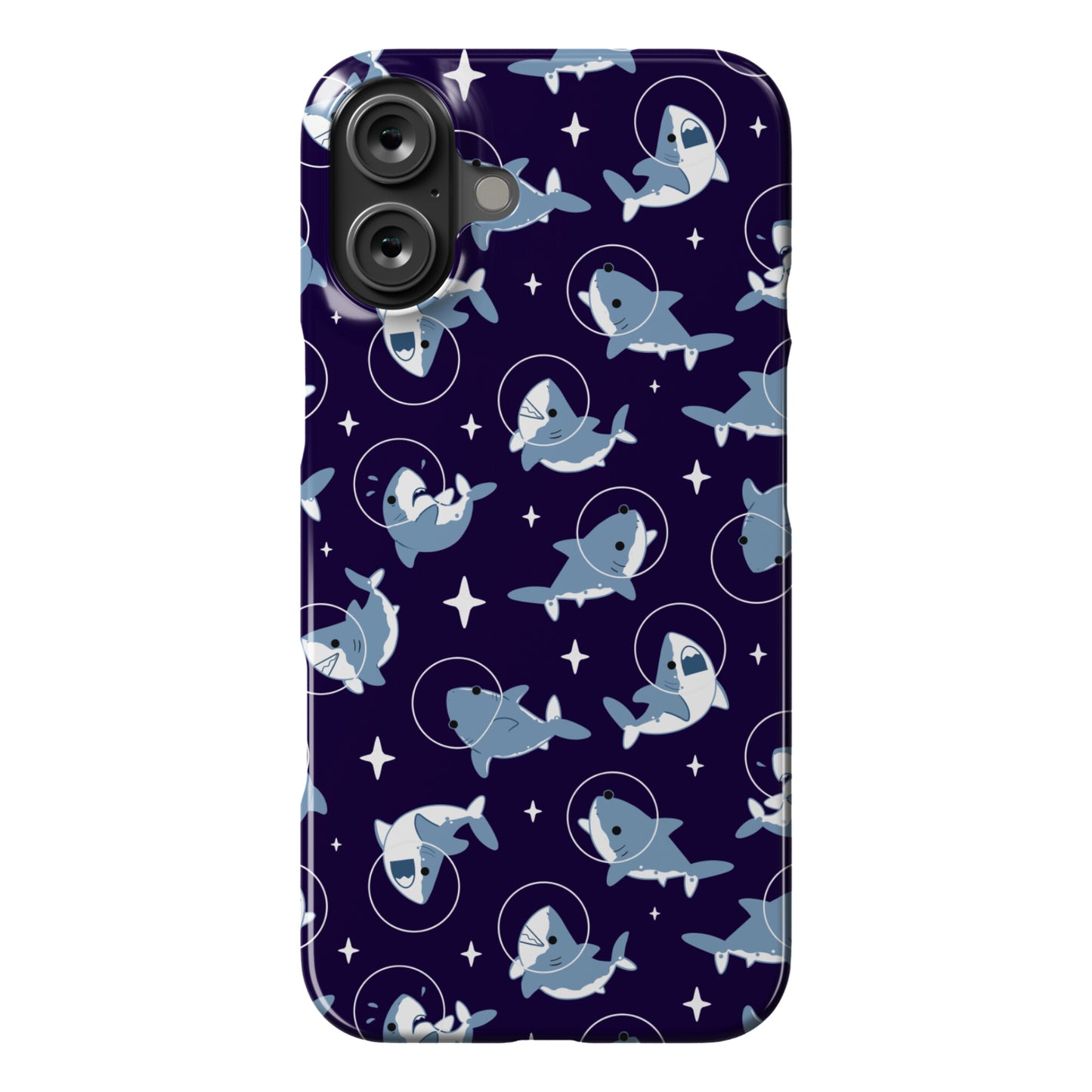 Space Shark Pattern Phone Case