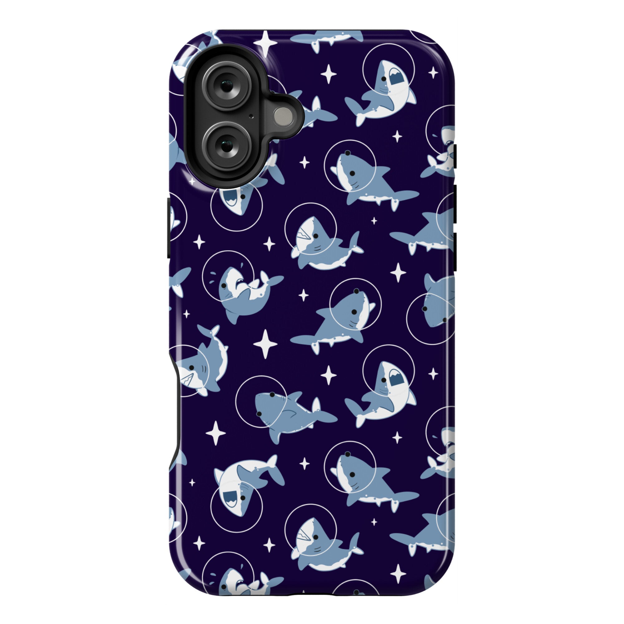 Space Shark Pattern Phone Case