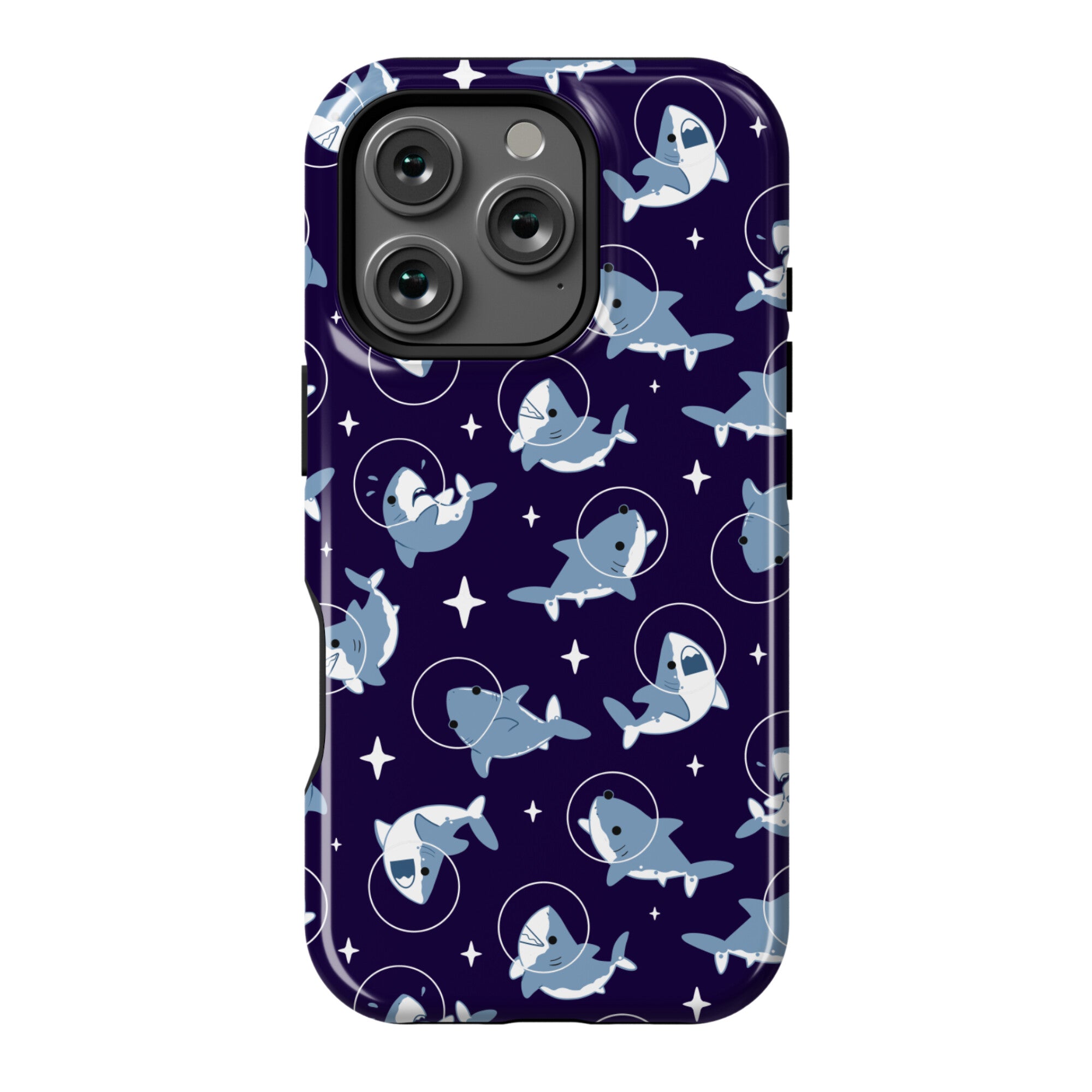 Space Shark Pattern Phone Case