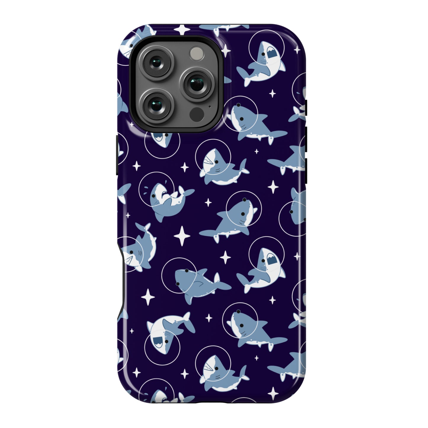 Space Shark Pattern Phone Case