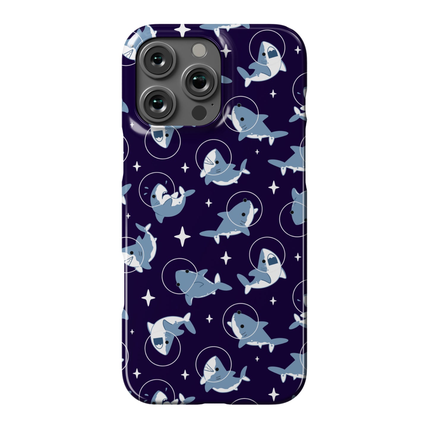 Space Shark Pattern Phone Case