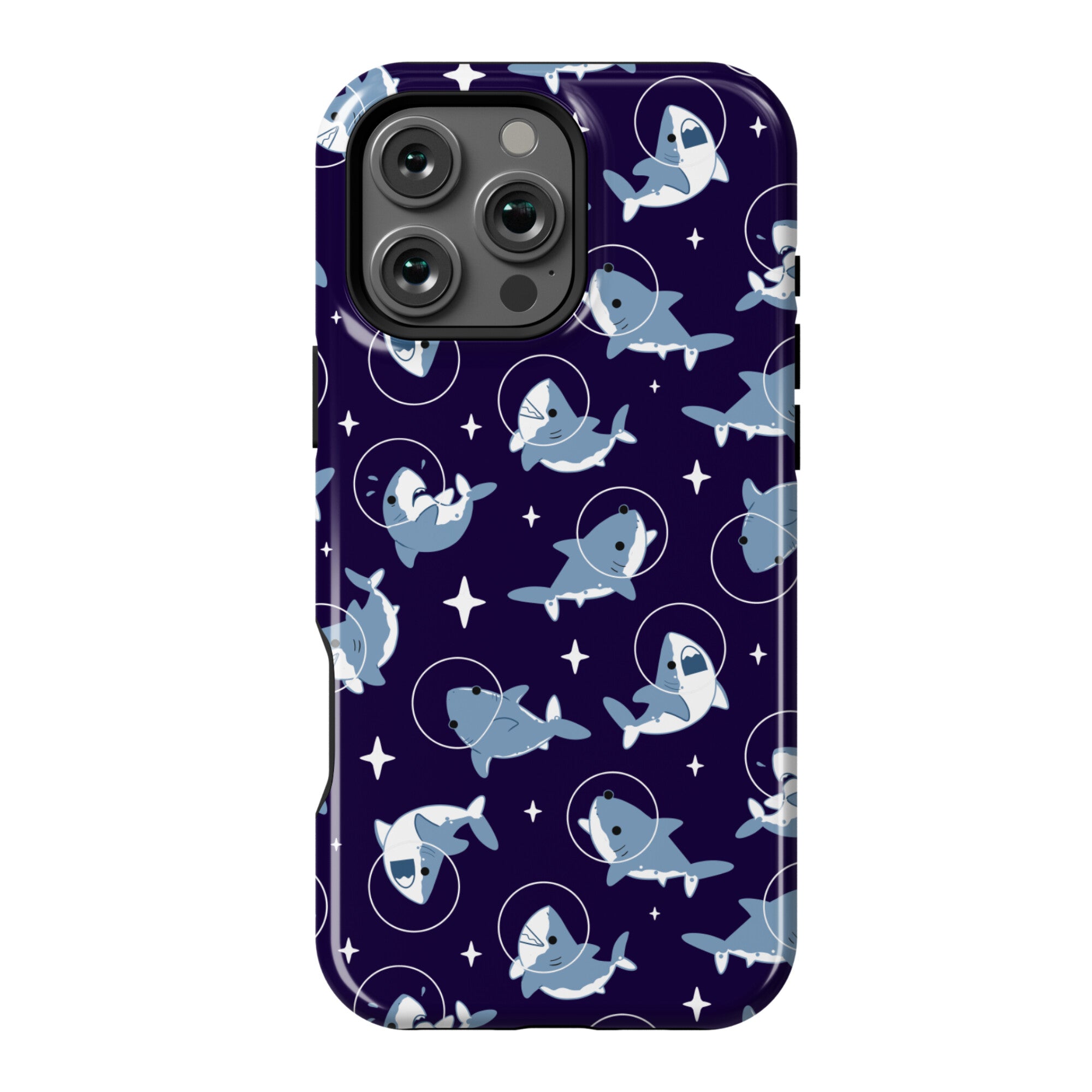Space Shark Pattern Phone Case