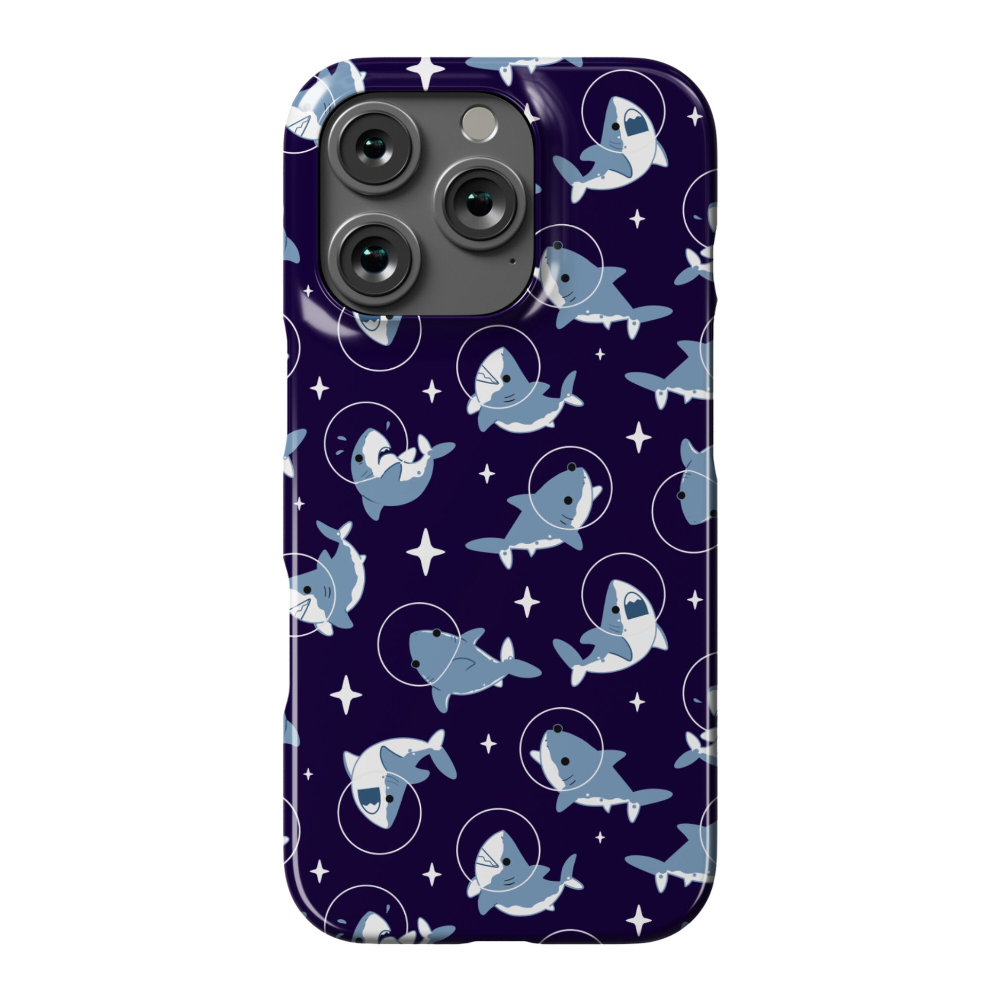 Space Shark Pattern Phone Case