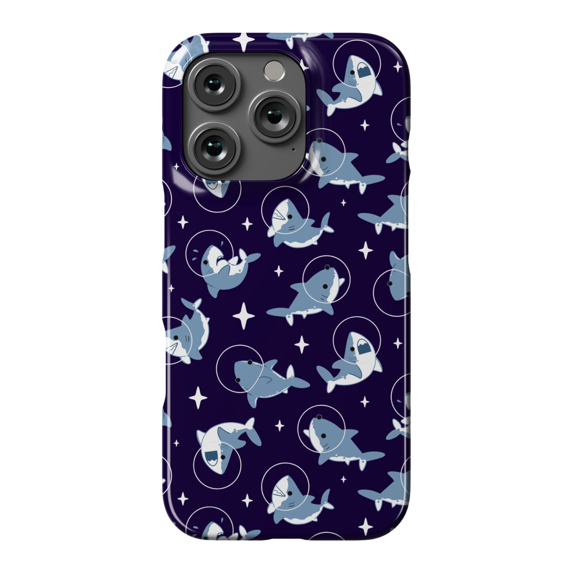 Space Shark Pattern Phone Case