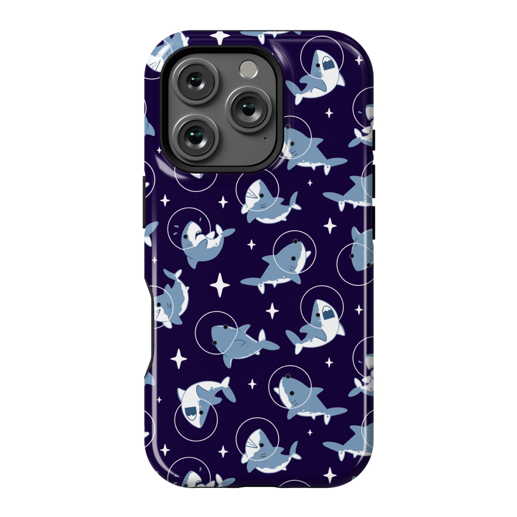 Space Shark Pattern Phone Case