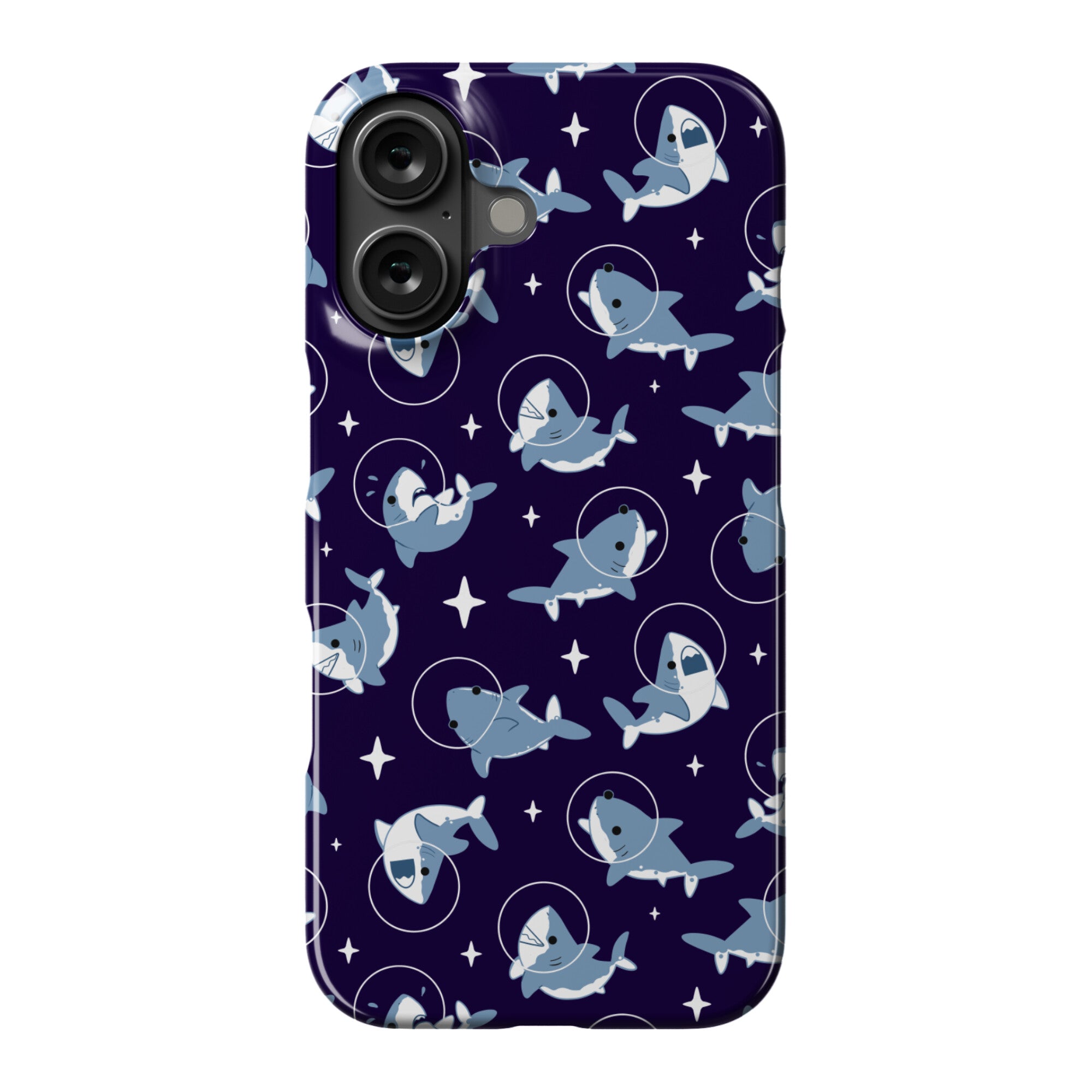 Space Shark Pattern Phone Case