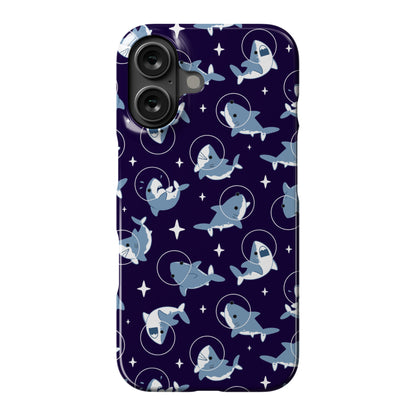 Space Shark Pattern Phone Case