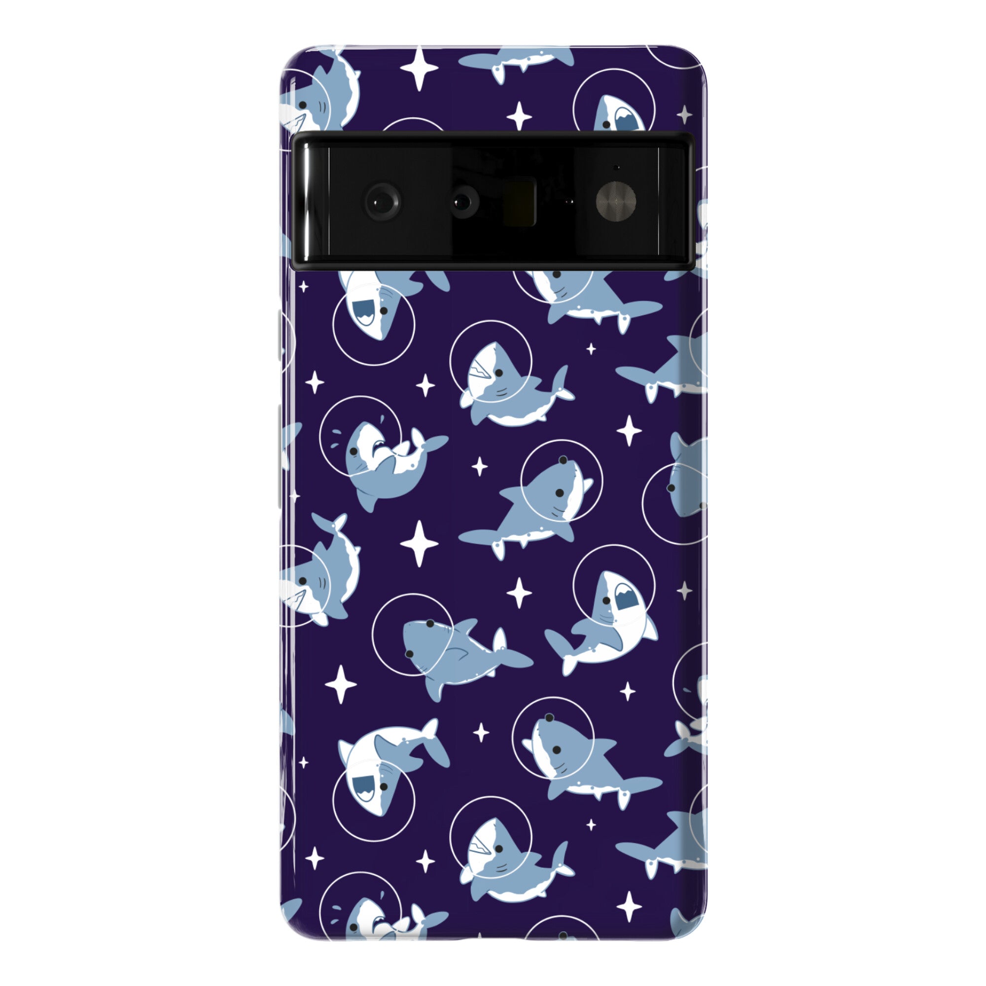 Space Shark Pattern Phone Case