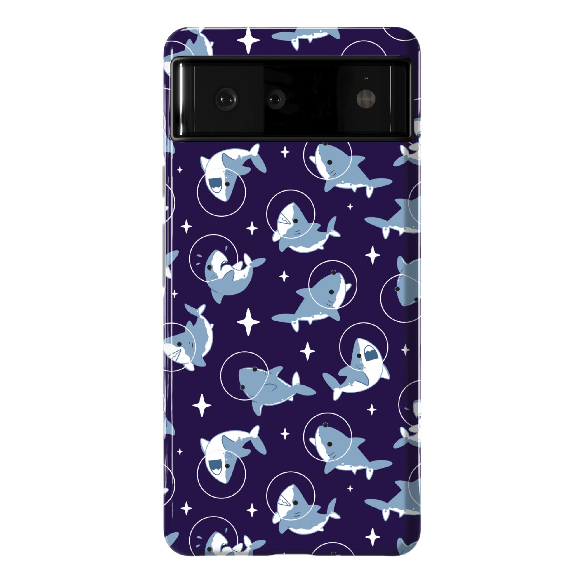 Space Shark Pattern Phone Case