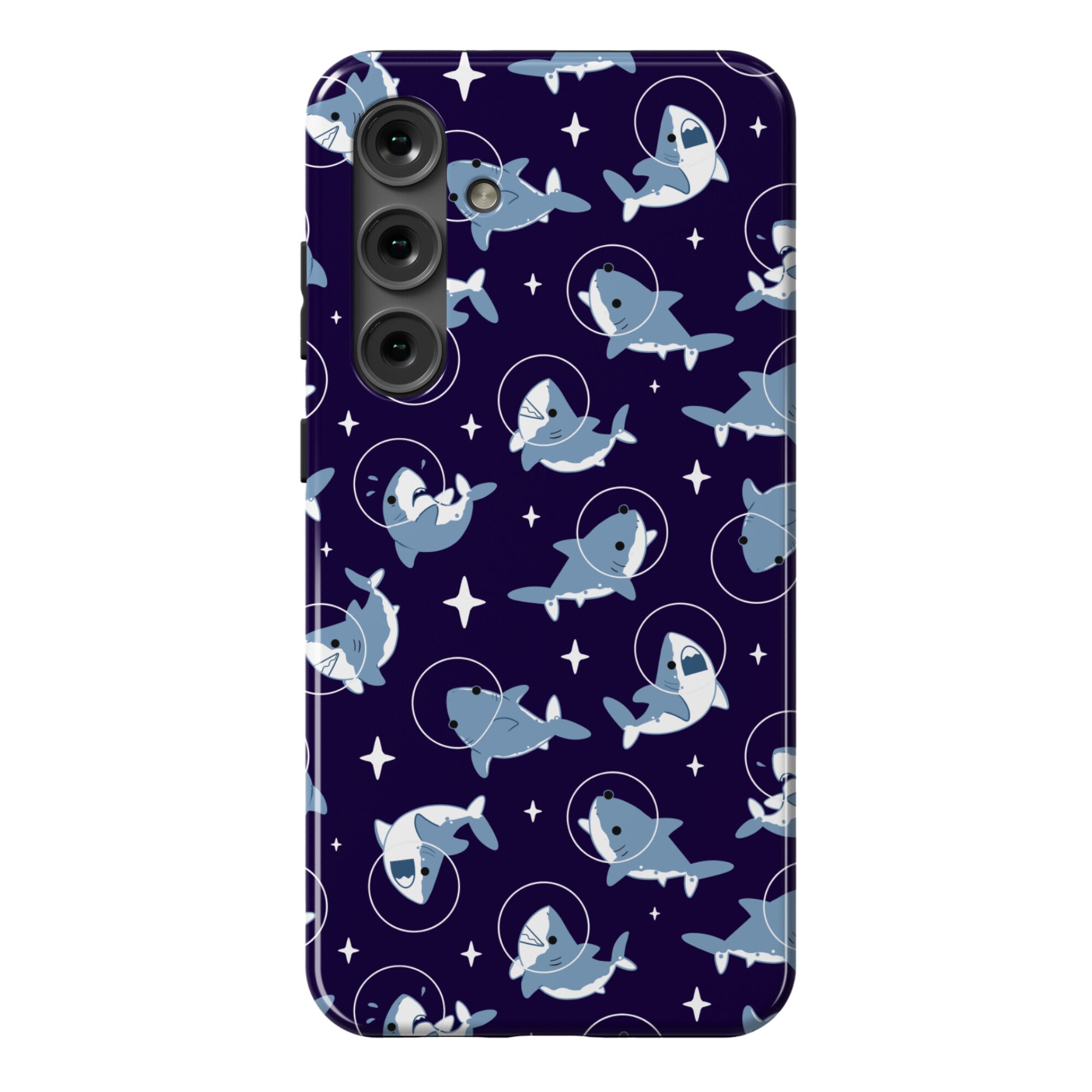 Space Shark Pattern Phone Case