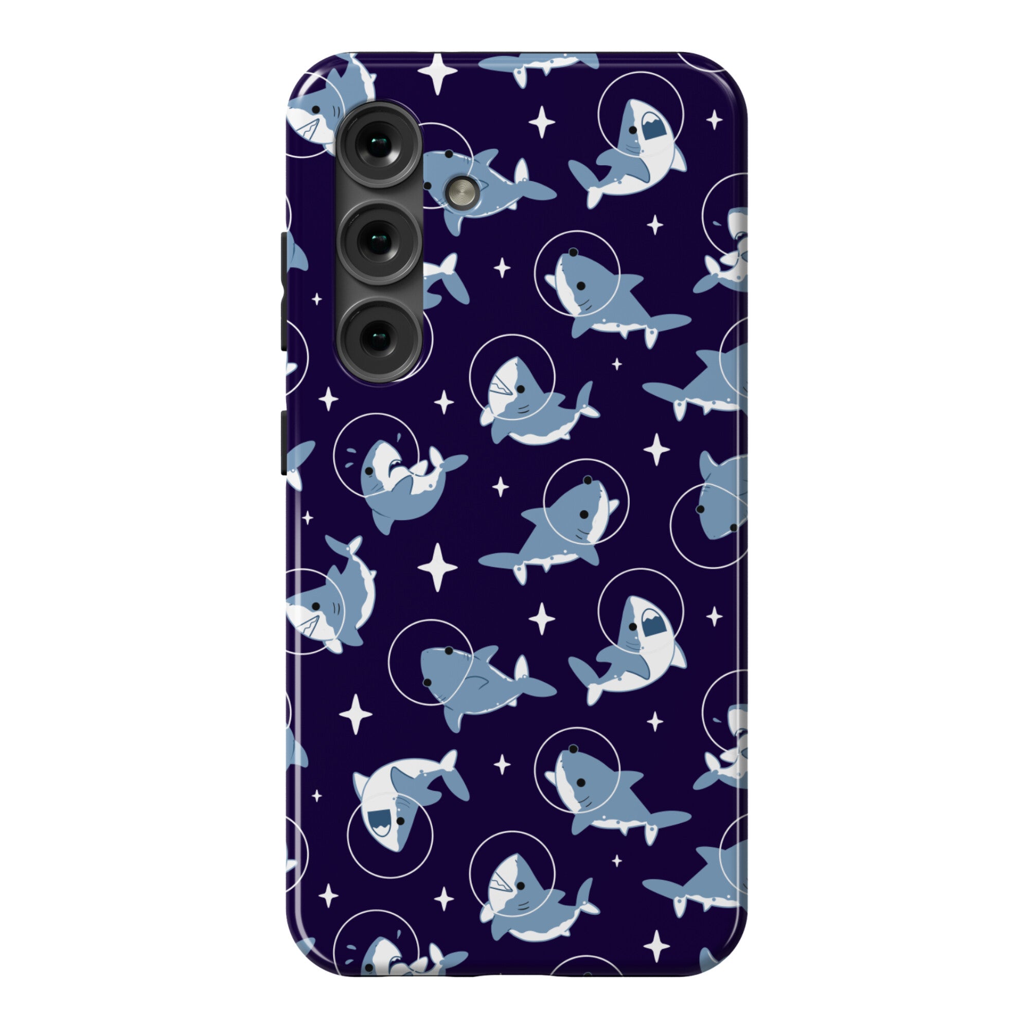 Space Shark Pattern Phone Case