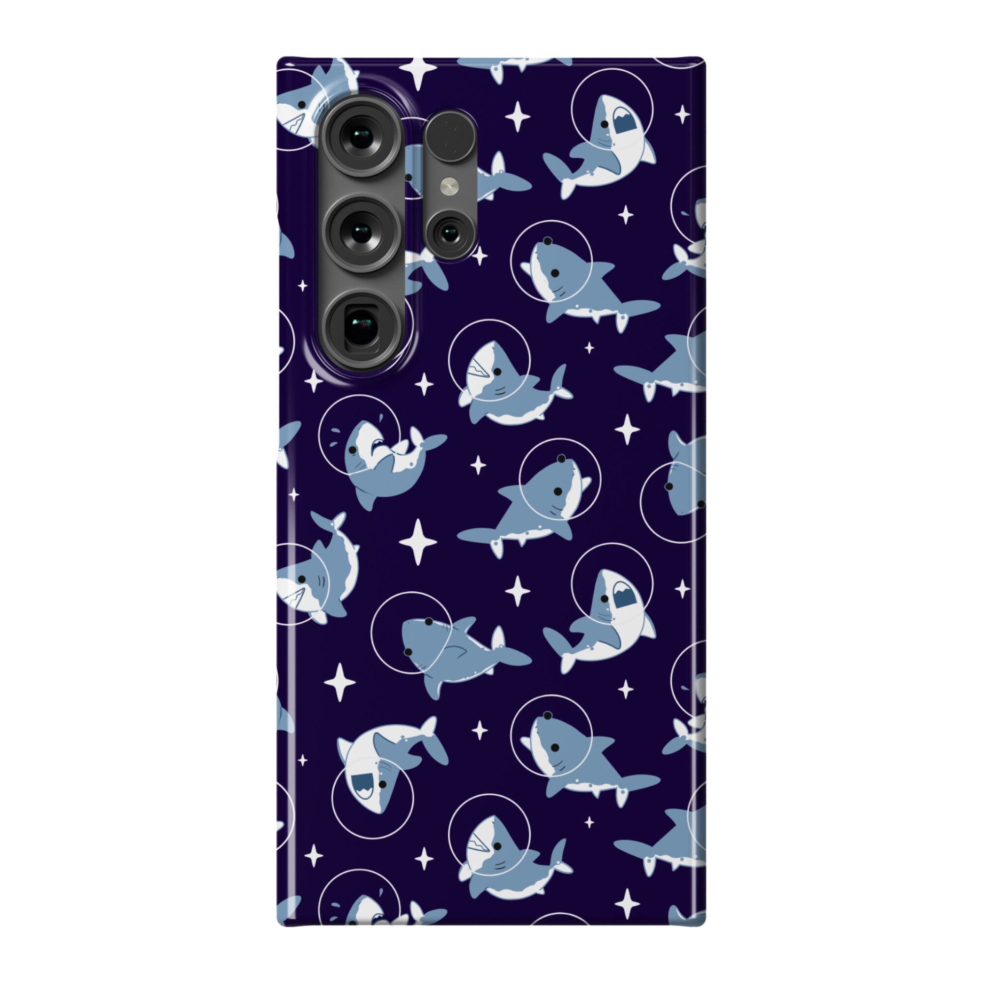 Space Shark Pattern Phone Case