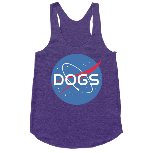 Dogs Nasa Parody Racerback Tank