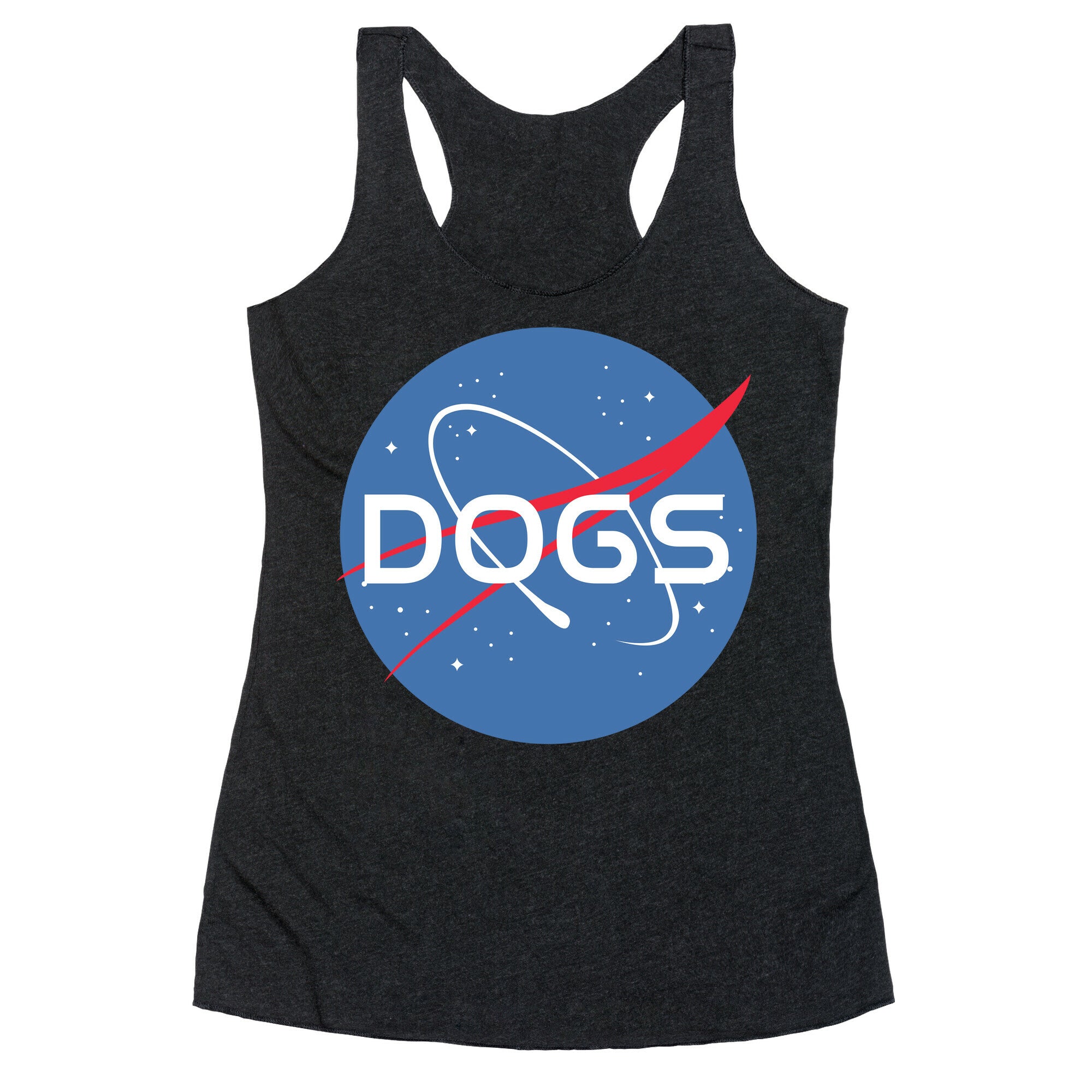 Dogs Nasa Parody Racerback Tank