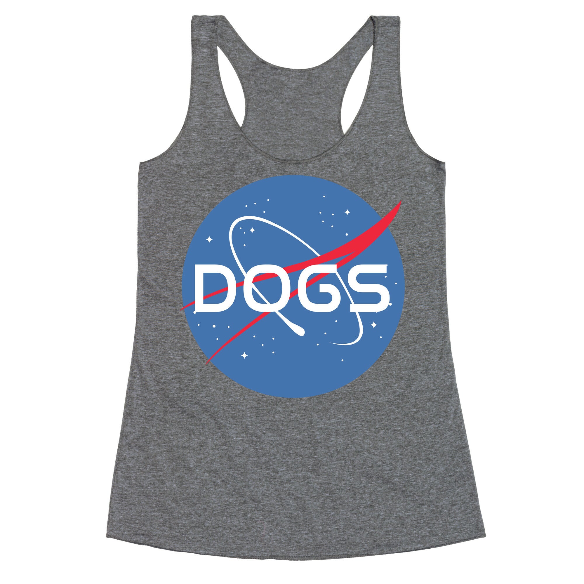 Dogs Nasa Parody Racerback Tank