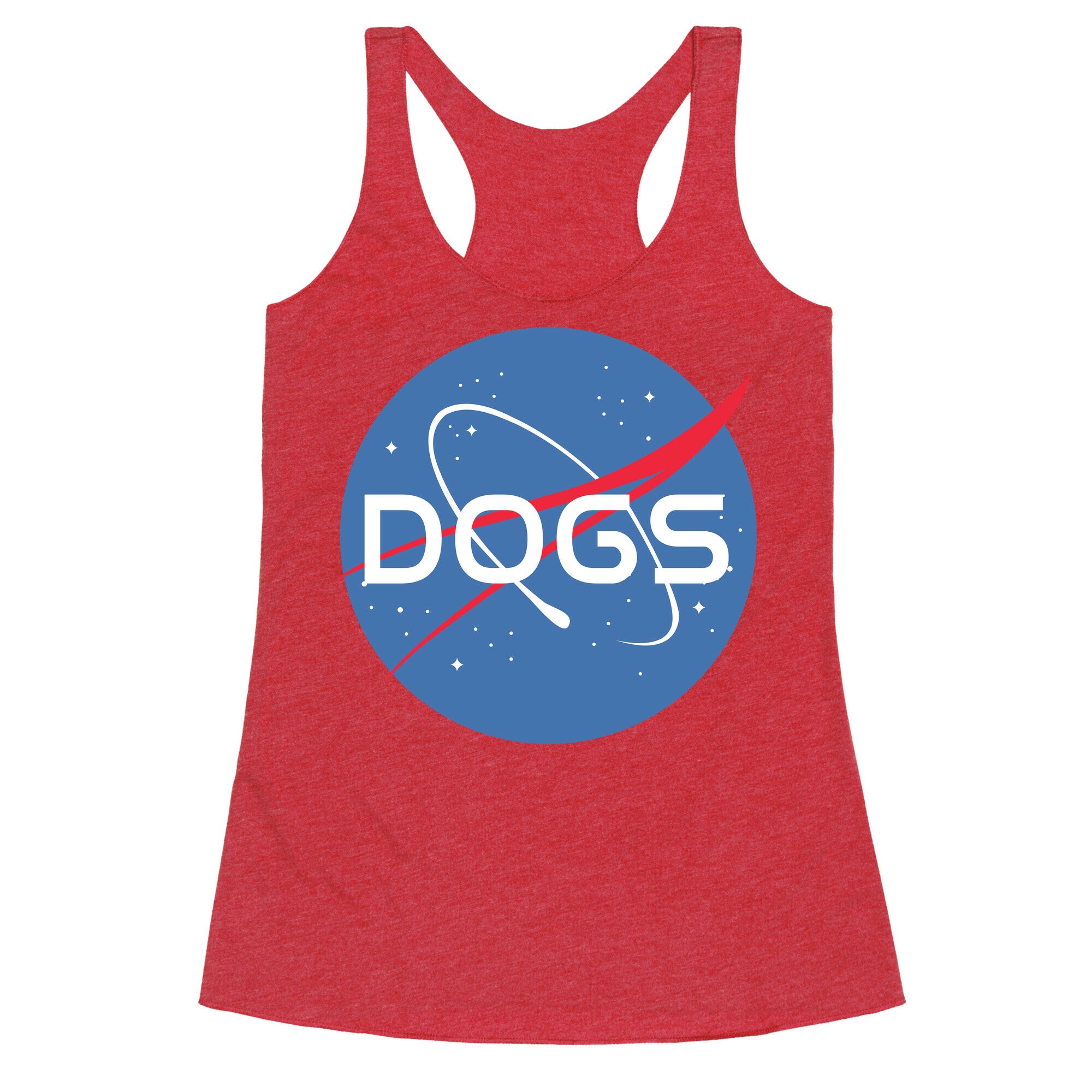 Dogs Nasa Parody Racerback Tank