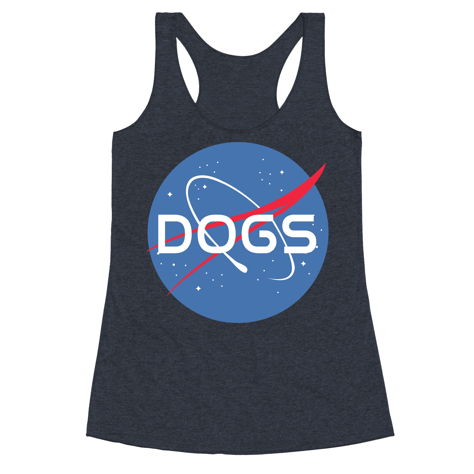 Dogs Nasa Parody Racerback Tank