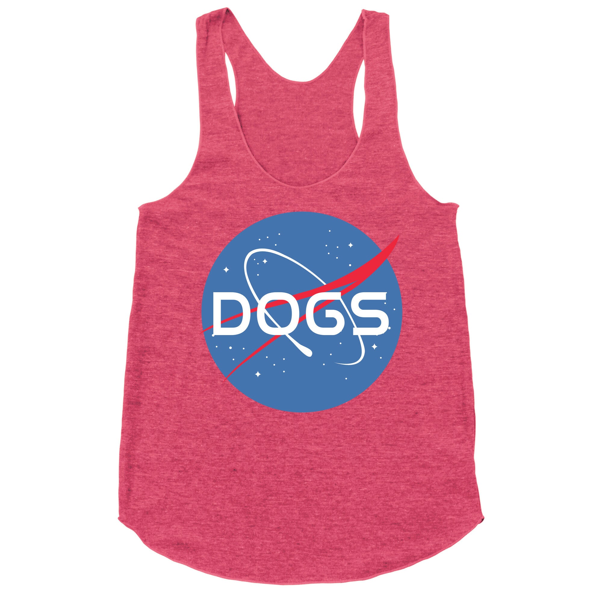 Dogs Nasa Parody Racerback Tank