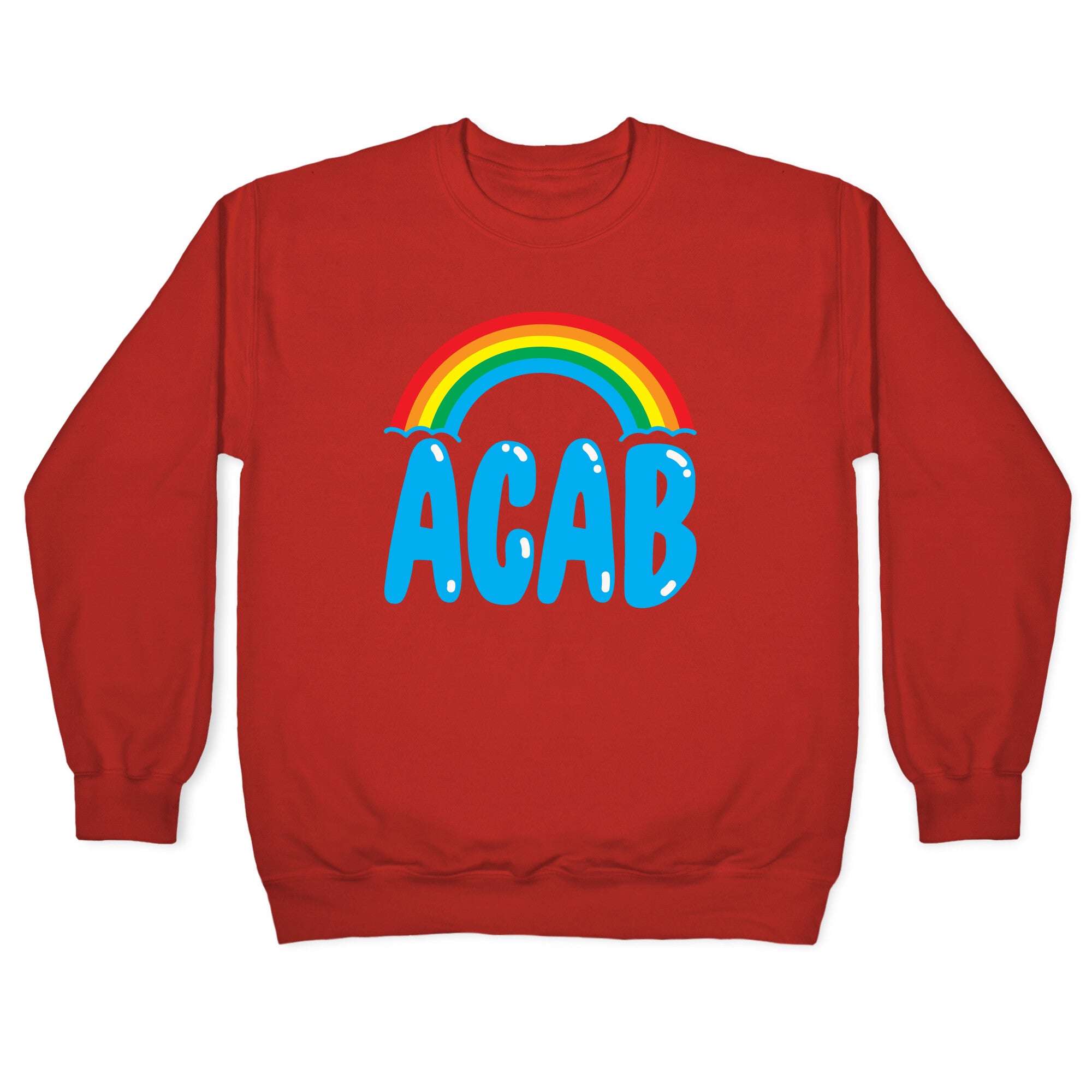 ACAB White Print Crewneck Sweatshirt