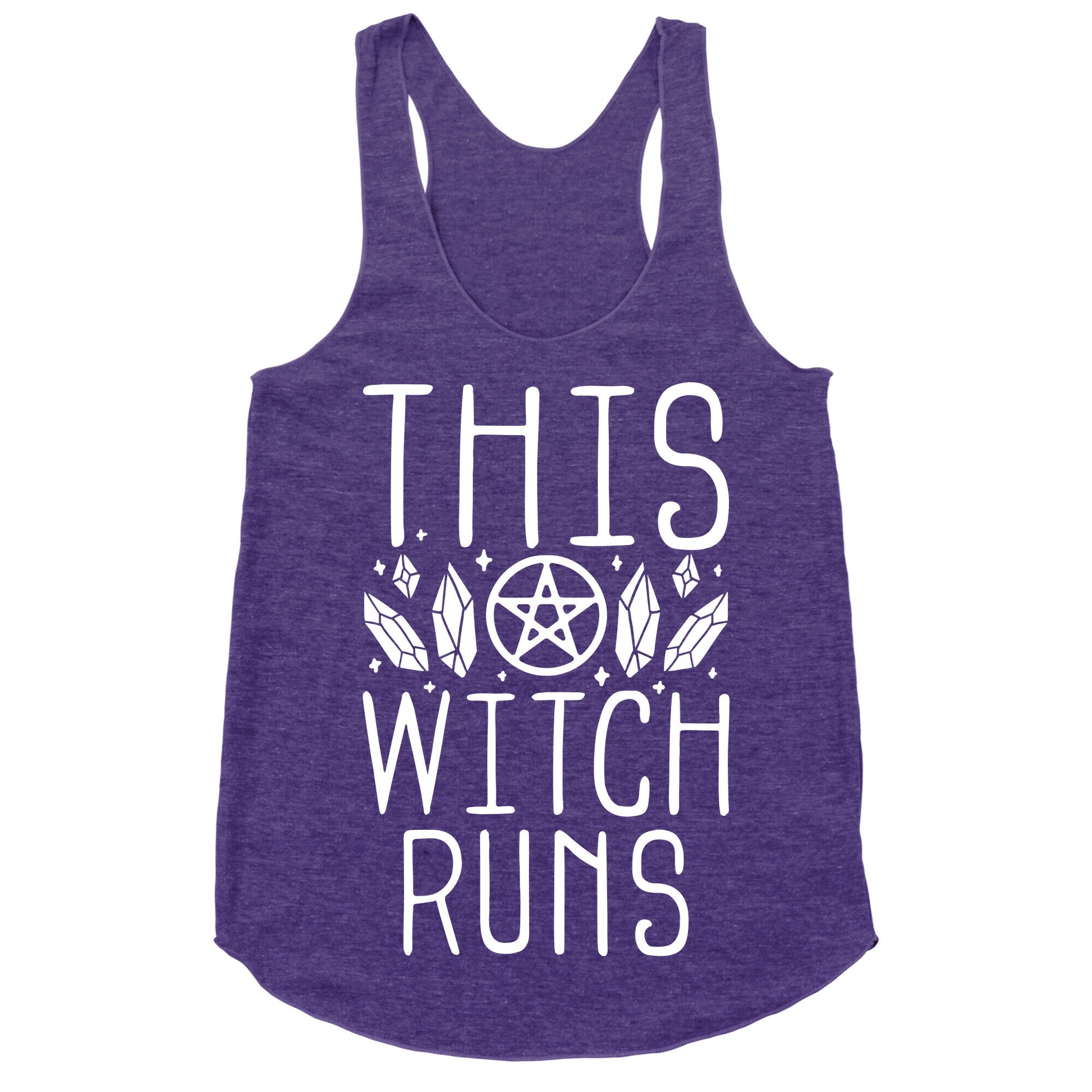 This Witch Runs Racerback Tank