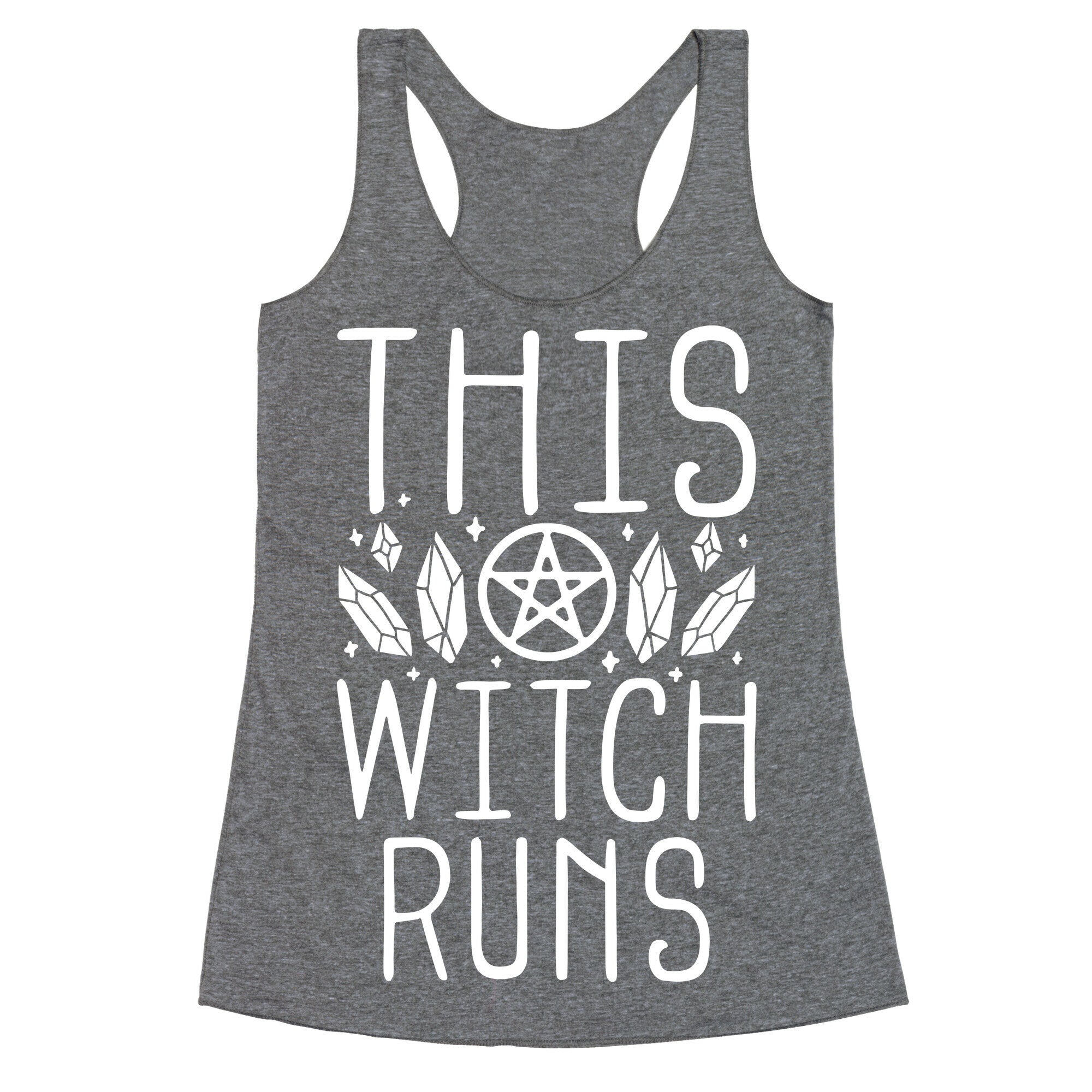 This Witch Runs Racerback Tank