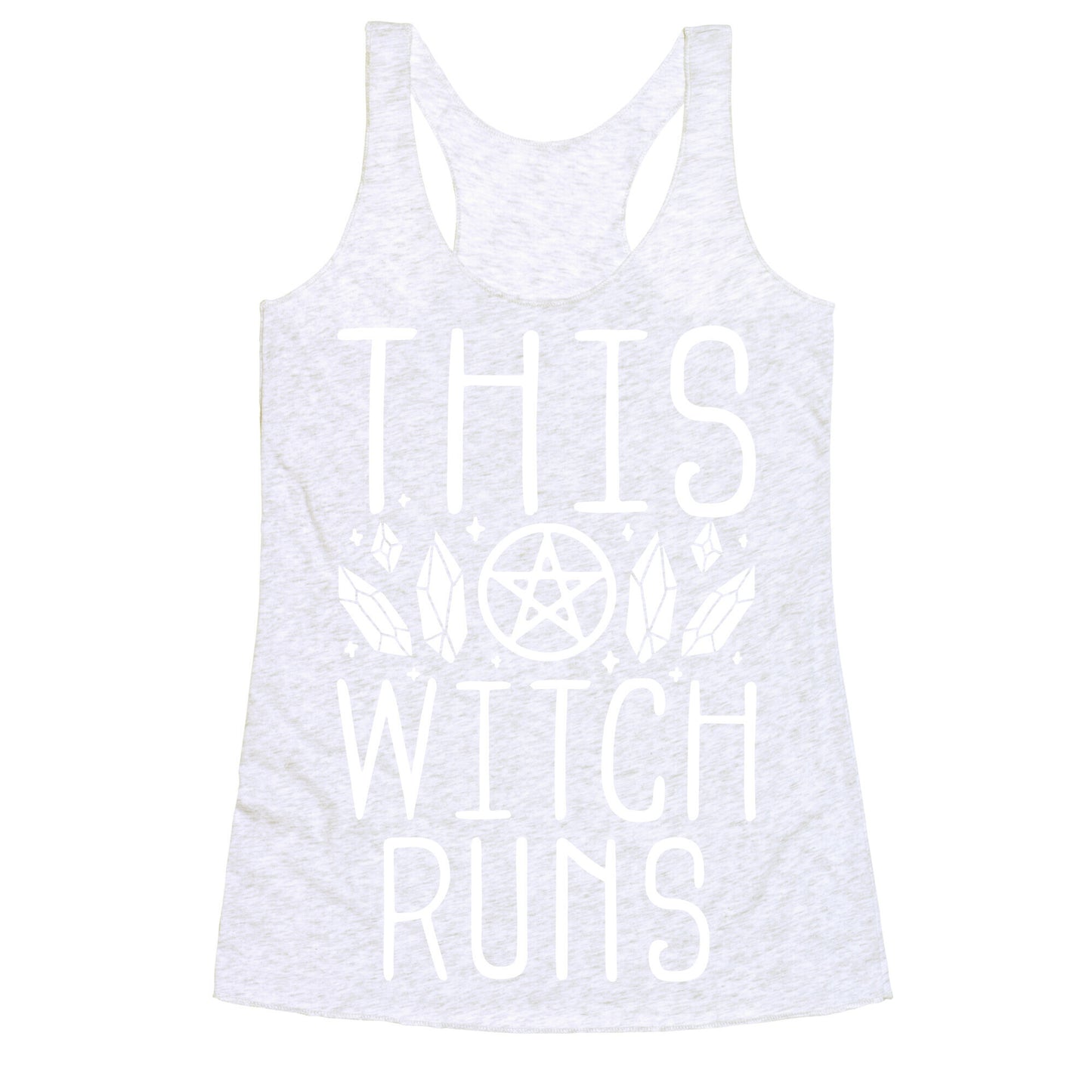This Witch Runs Racerback Tank