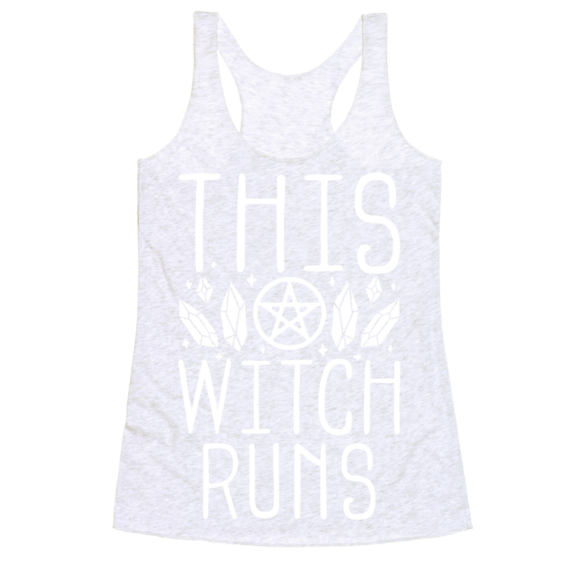 This Witch Runs Racerback Tank