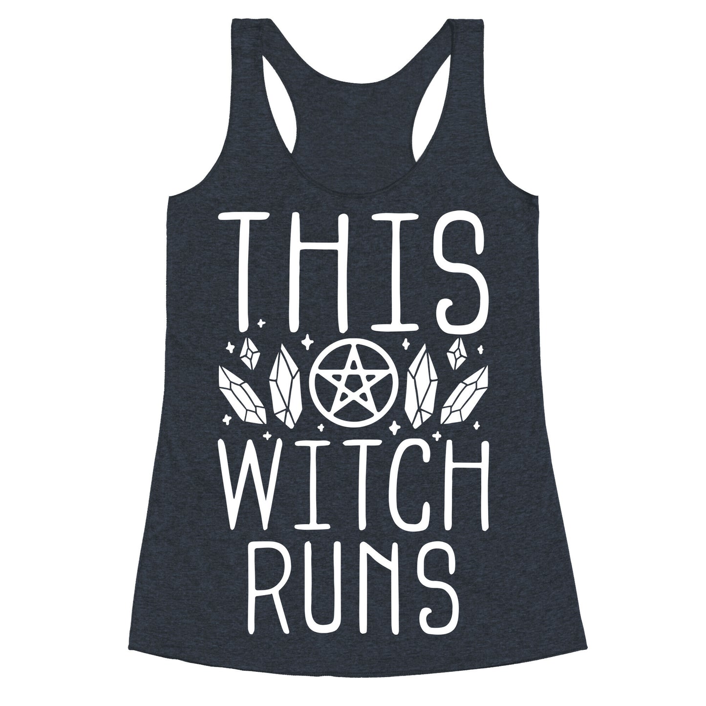 This Witch Runs Racerback Tank
