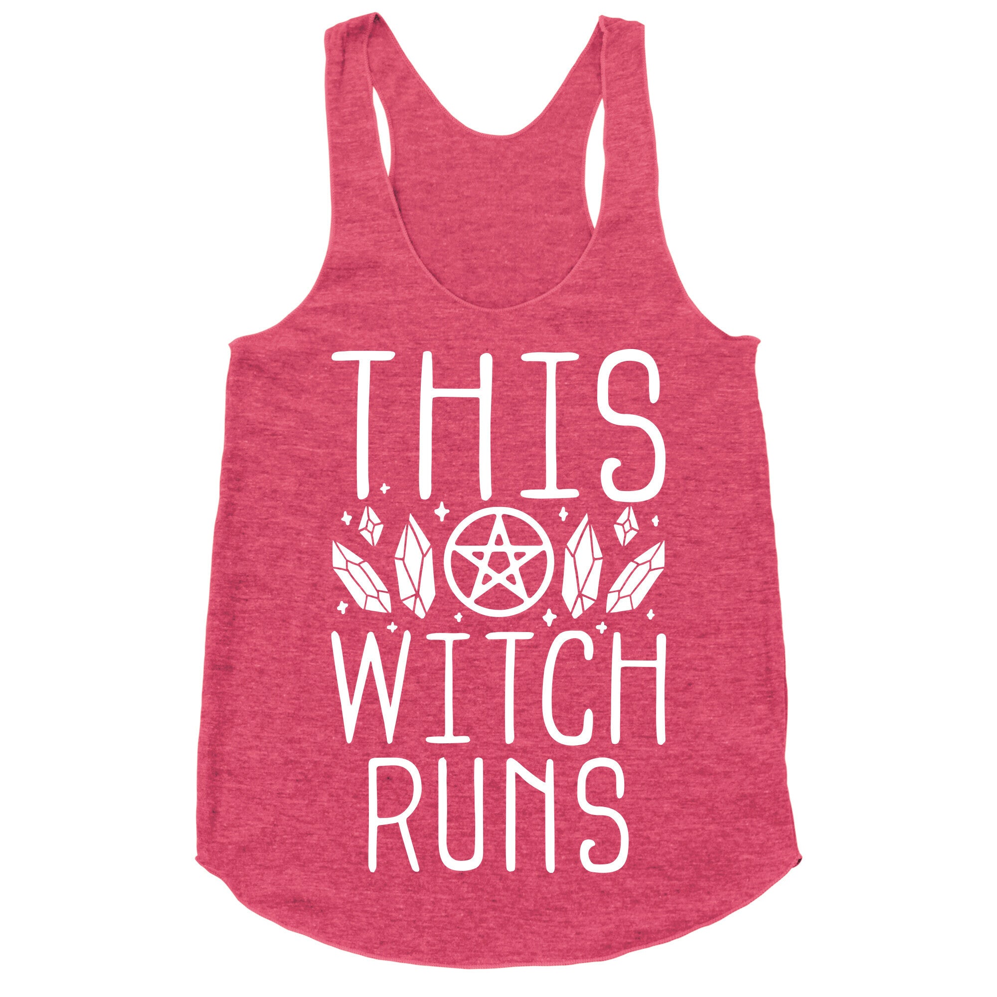 This Witch Runs Racerback Tank
