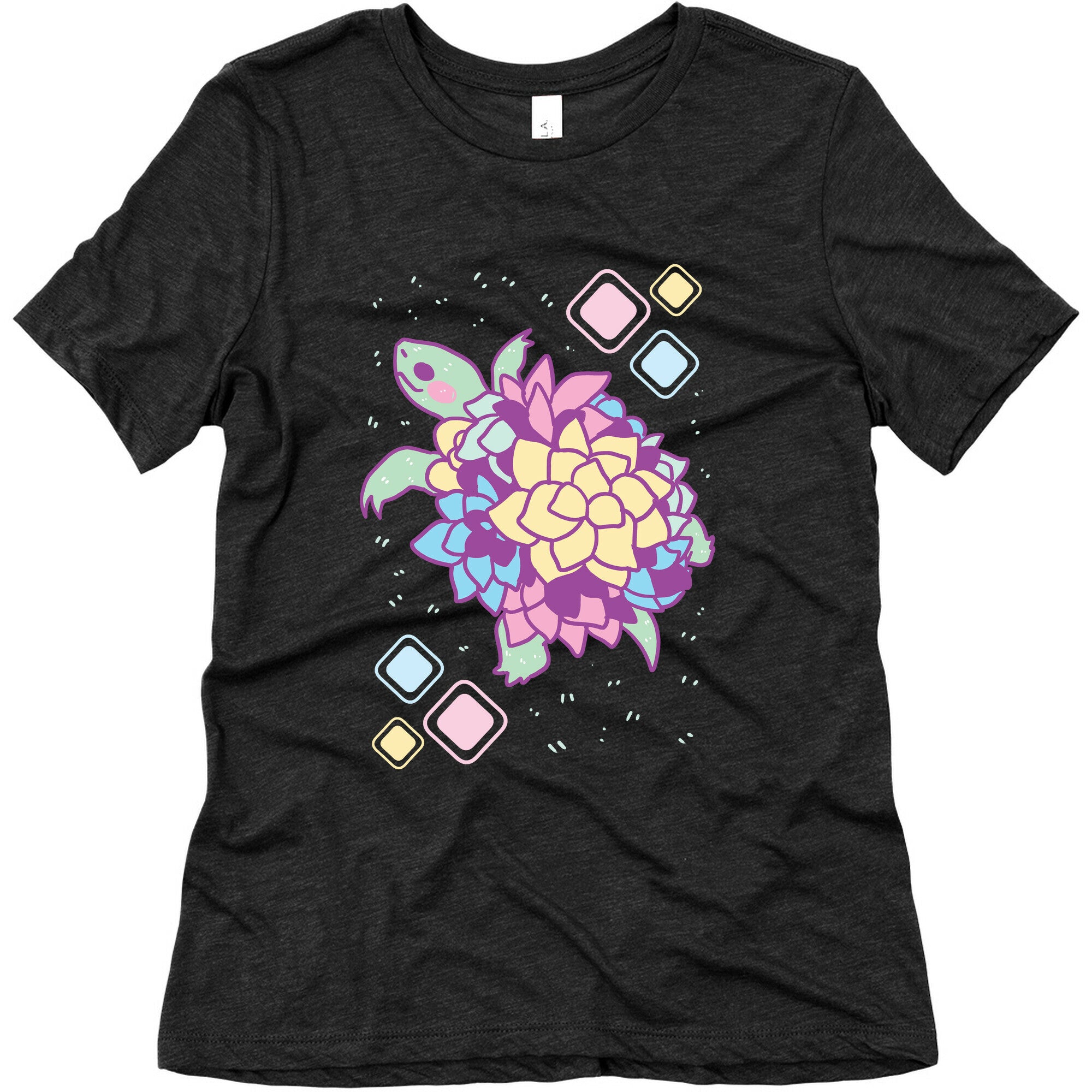 Pastel Succulent Turtle Women's Triblend Tee