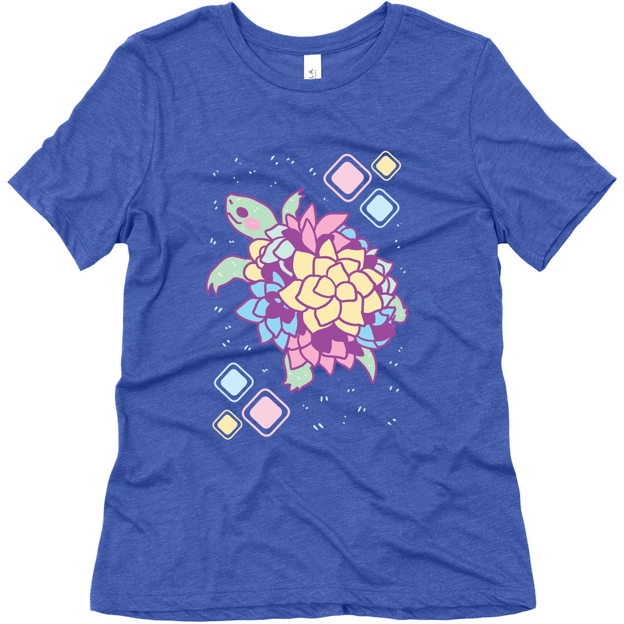 Pastel Succulent Turtle Women's Triblend Tee
