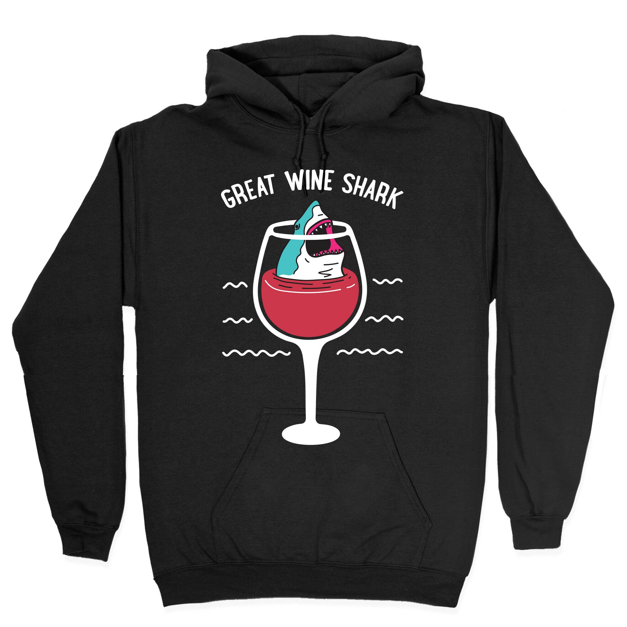 Great Wine Shark Hoodie