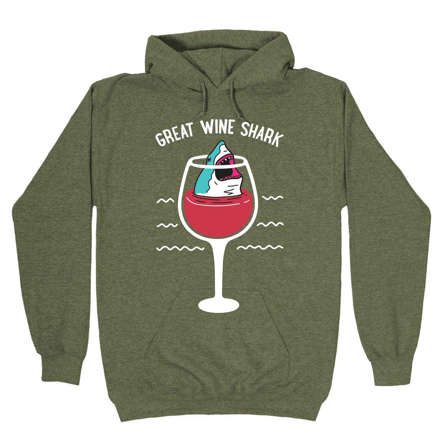 Great Wine Shark Hoodie