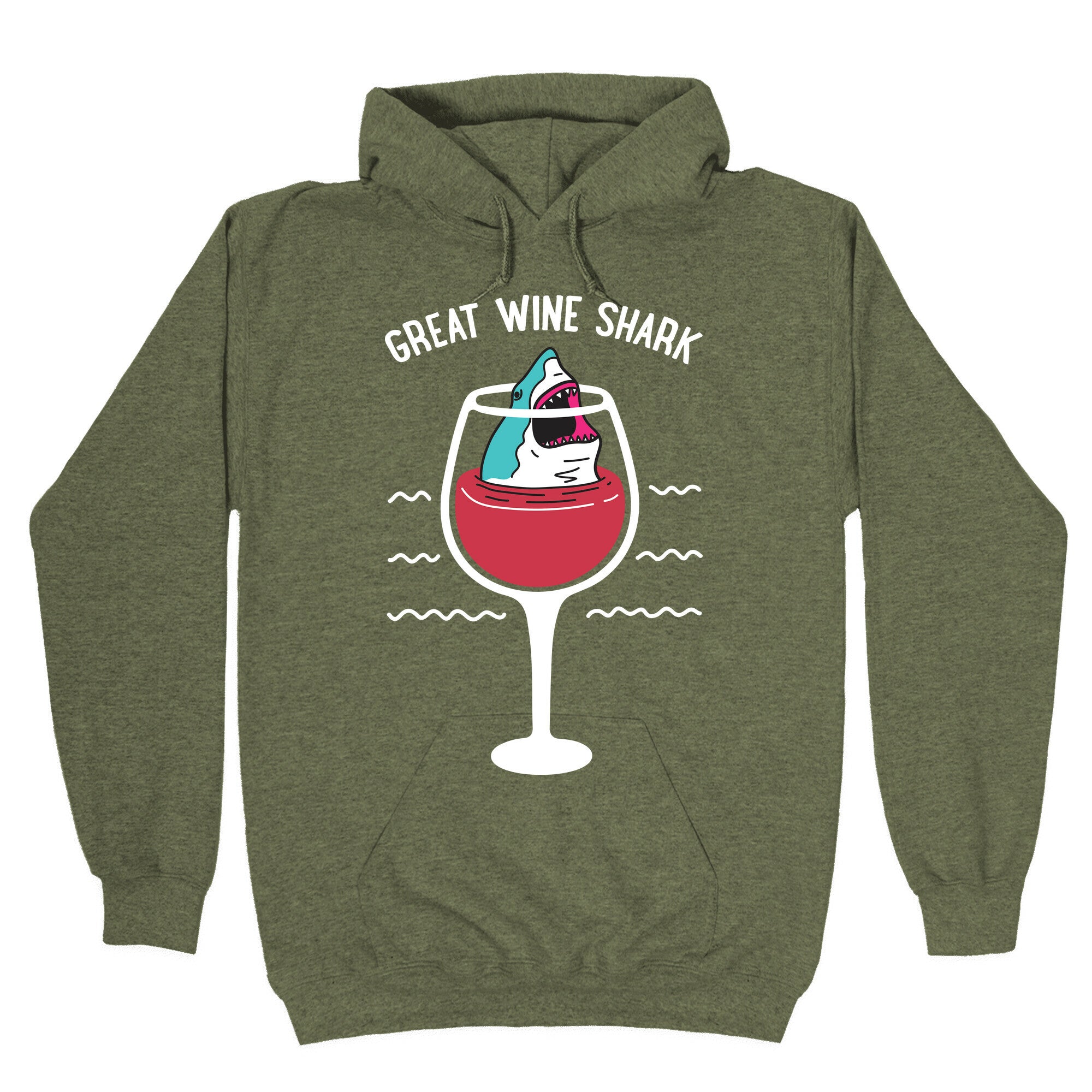 Great Wine Shark Hoodie