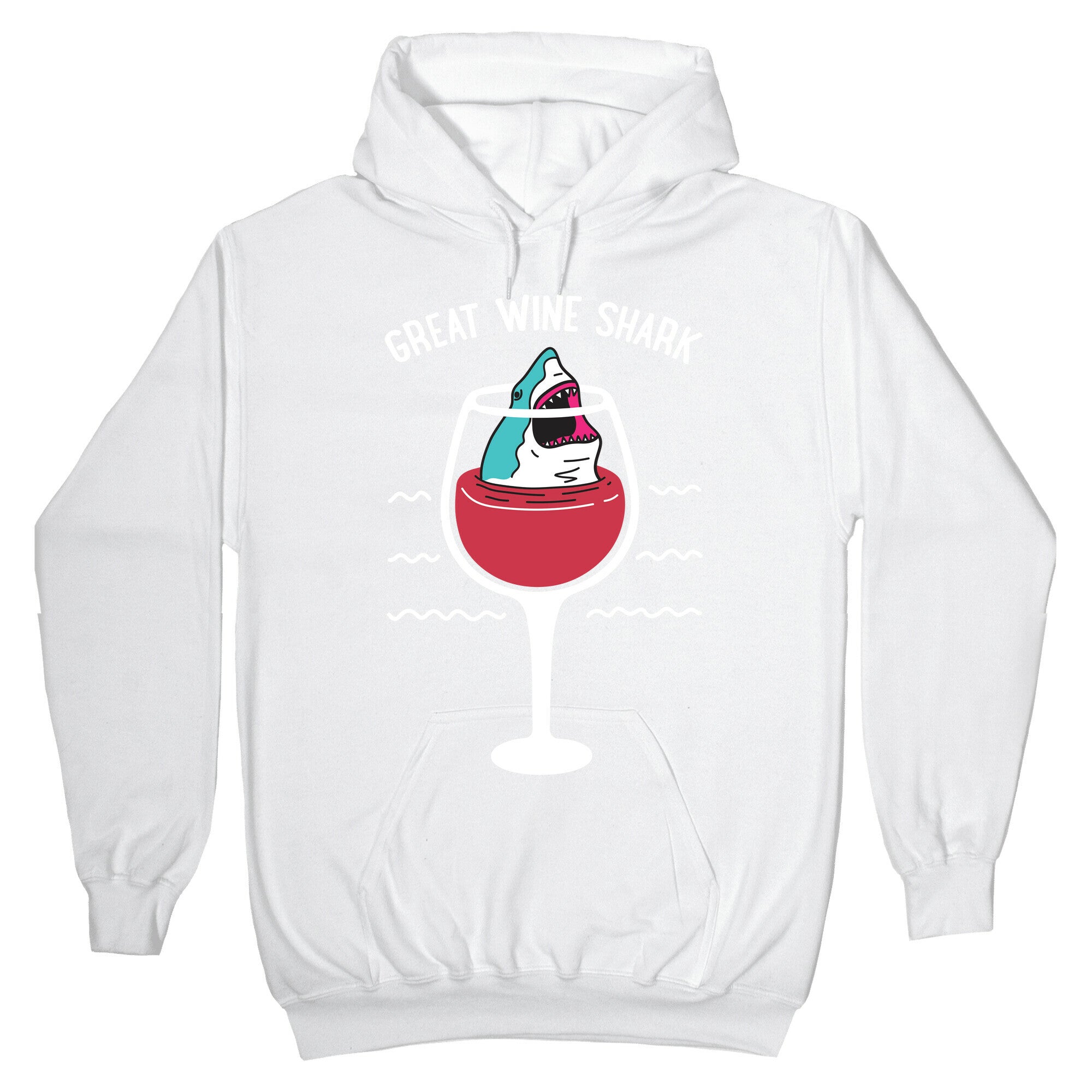 Great Wine Shark Hoodie