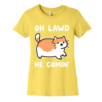 Oh Lawd, He Comin' Women's Cotton Tee