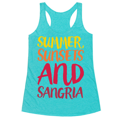 Summer Sunsets and Sangria Racerback Tank